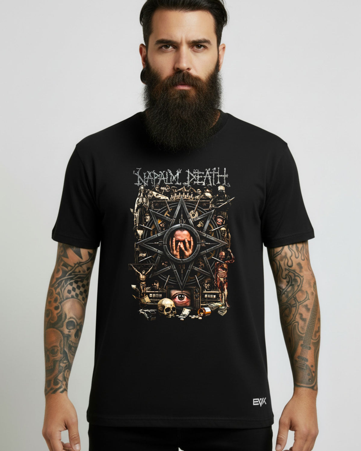Camiseta Napalm Death – The Machine of Chaos