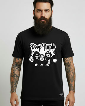 Camiseta Deep Purple – Black and White Band