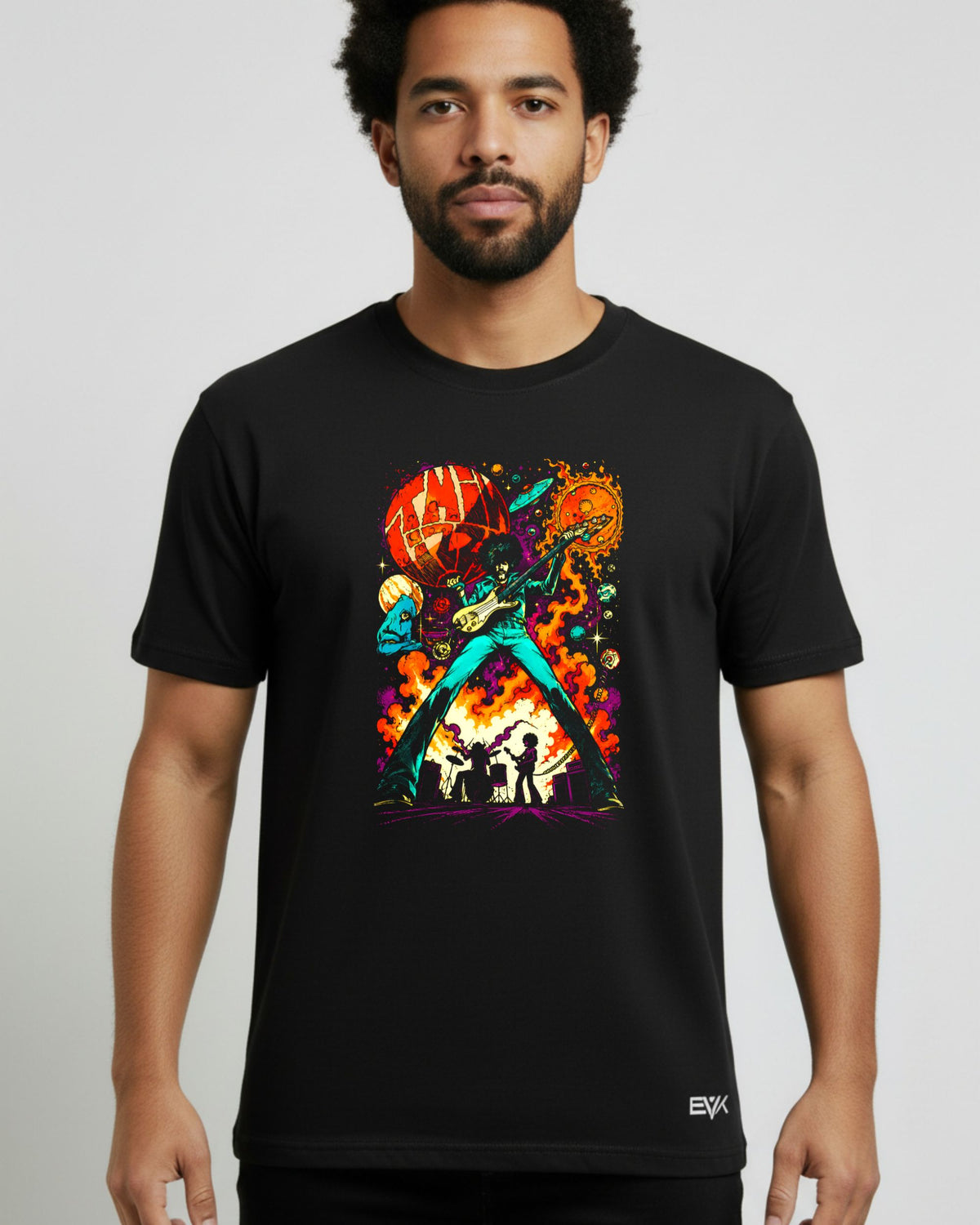Camiseta Thin Lizzy – 70s Cosmic Rock Art