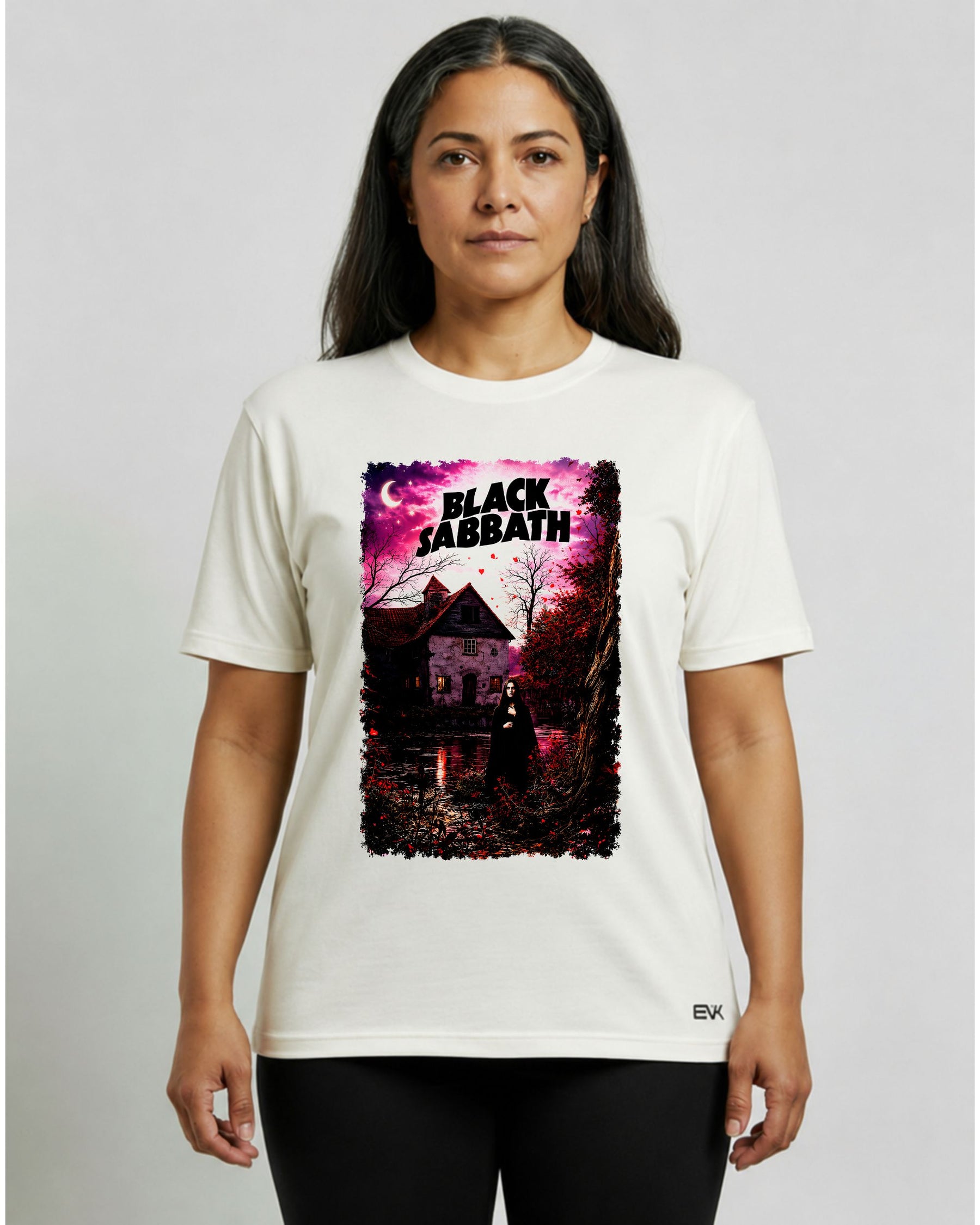 Camiseta Off-White Black Sabbath – Álbum de Estreia 1970 – Ozzy Osbourne