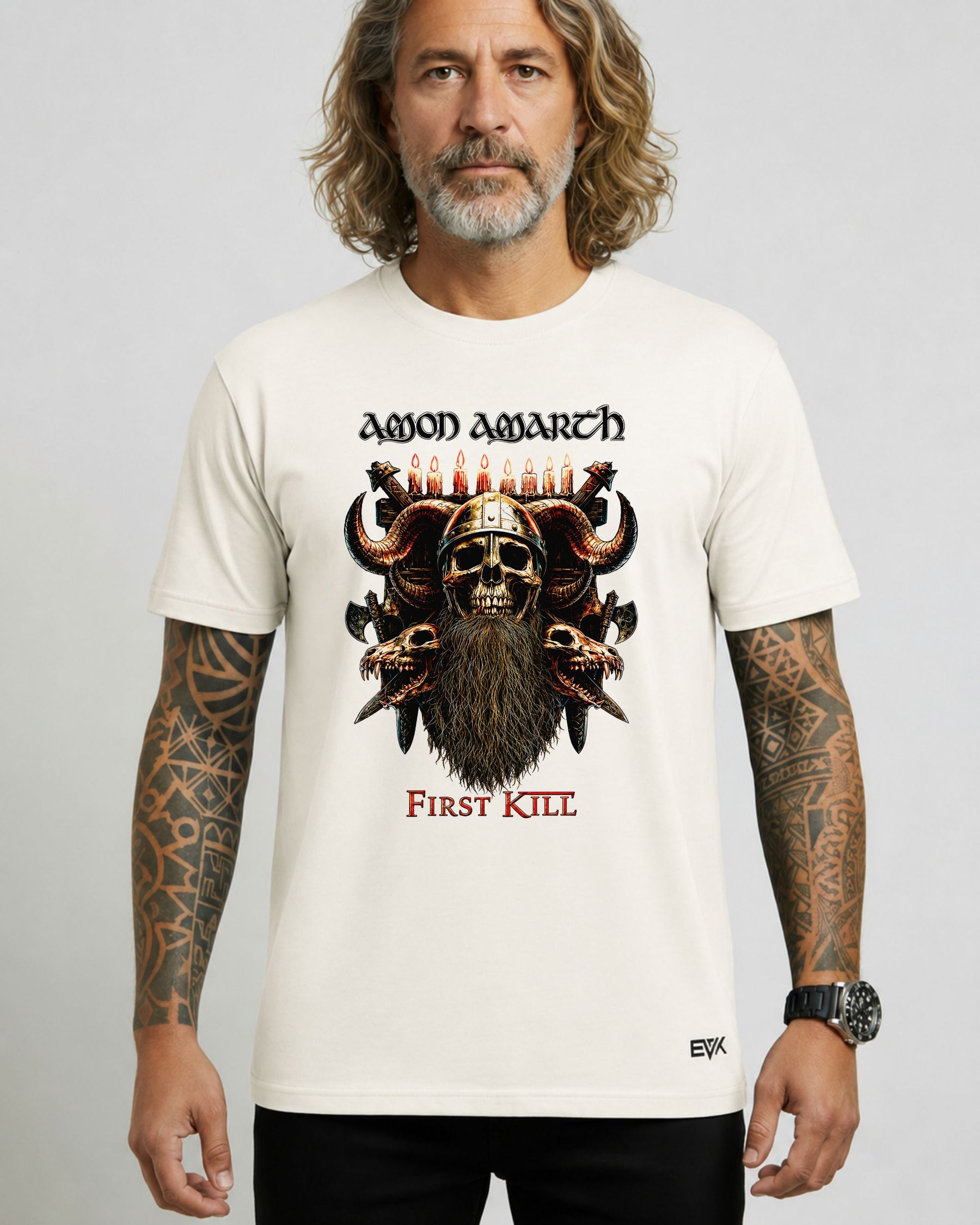 Camiseta Off-White Amon Amarth – First Kill