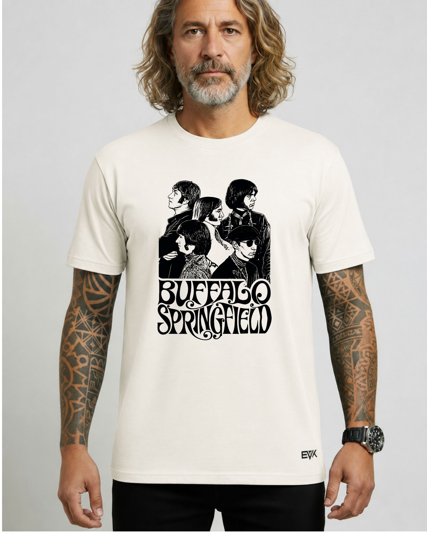 Camiseta Off-White Buffalo Springfield – Psychedelia of the 60s