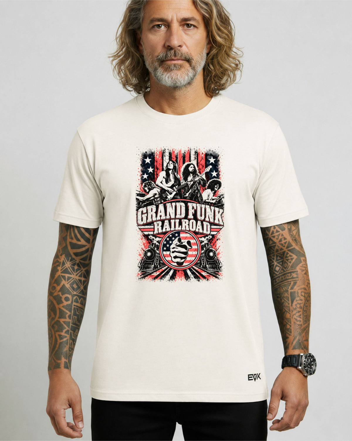 Camiseta Off-White Grand Funk Railroad – The American Band