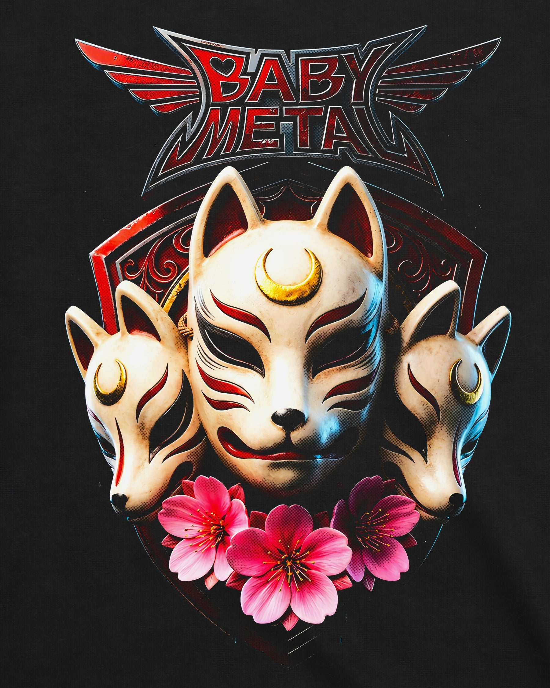 Camiseta Babymetal – Máscaras