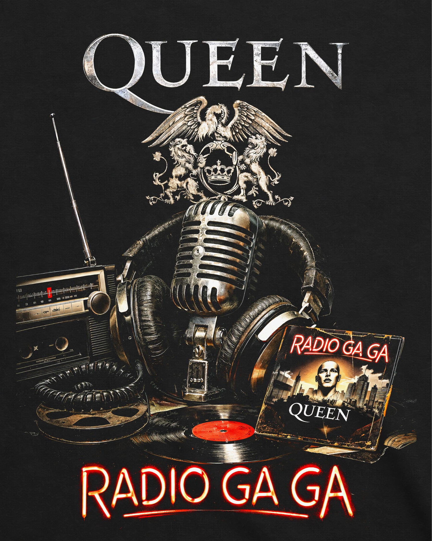 Camiseta Queen – Radio Ga Ga