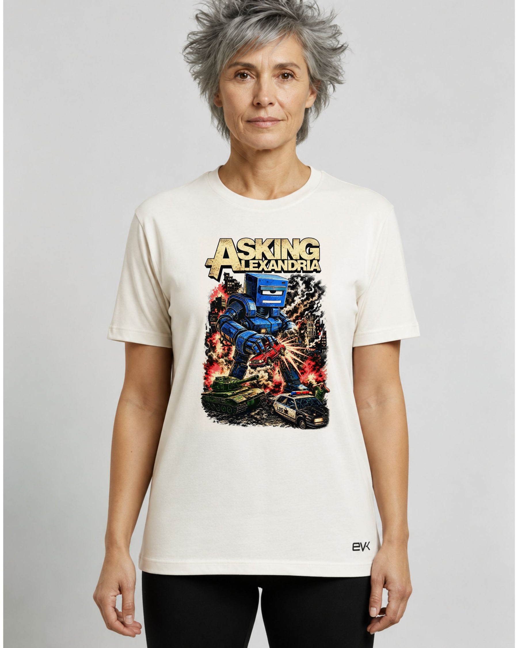 Camiseta Off-White Asking Alexandria – Killer Robot