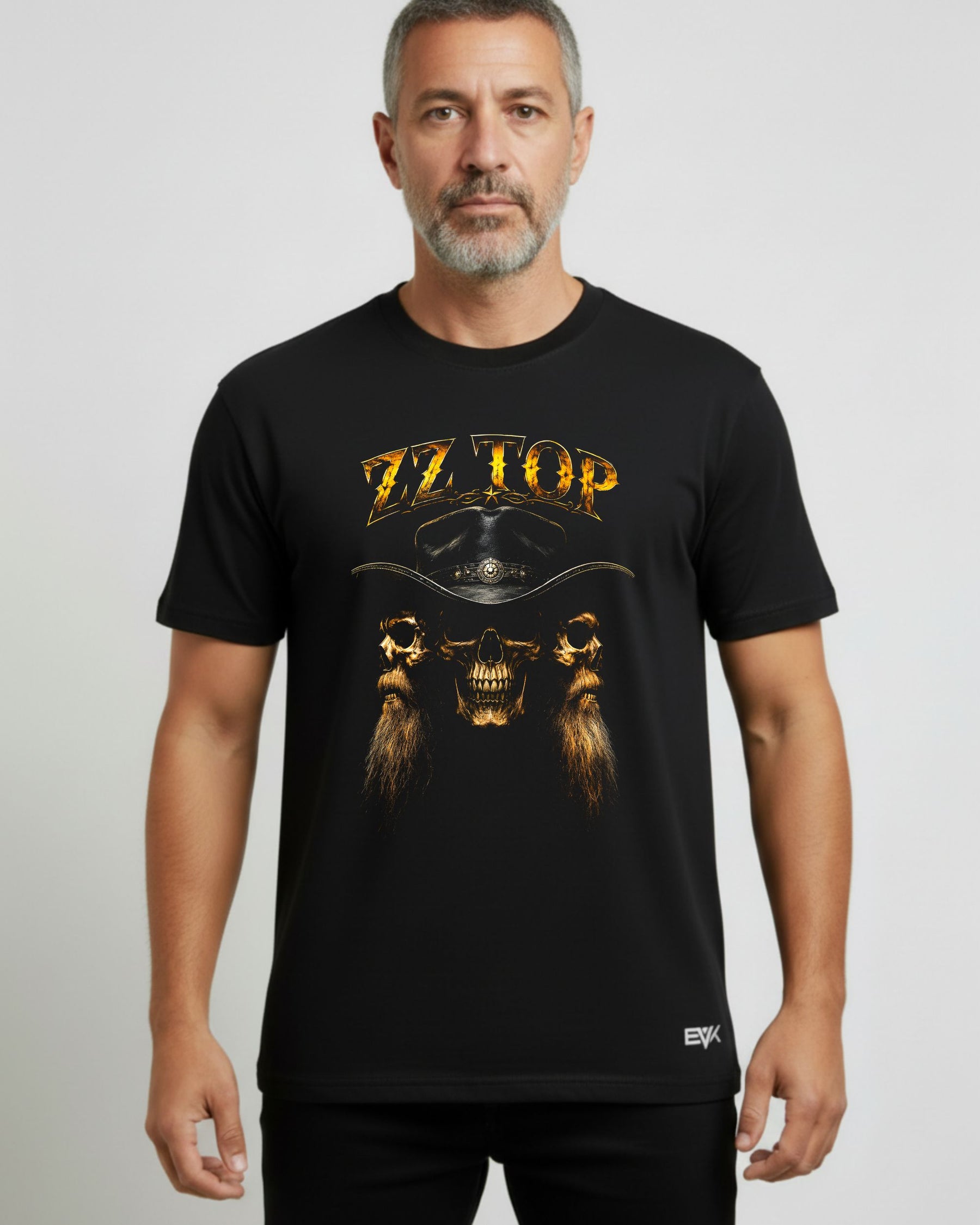 Camiseta ZZ Top – Bearded Skulls