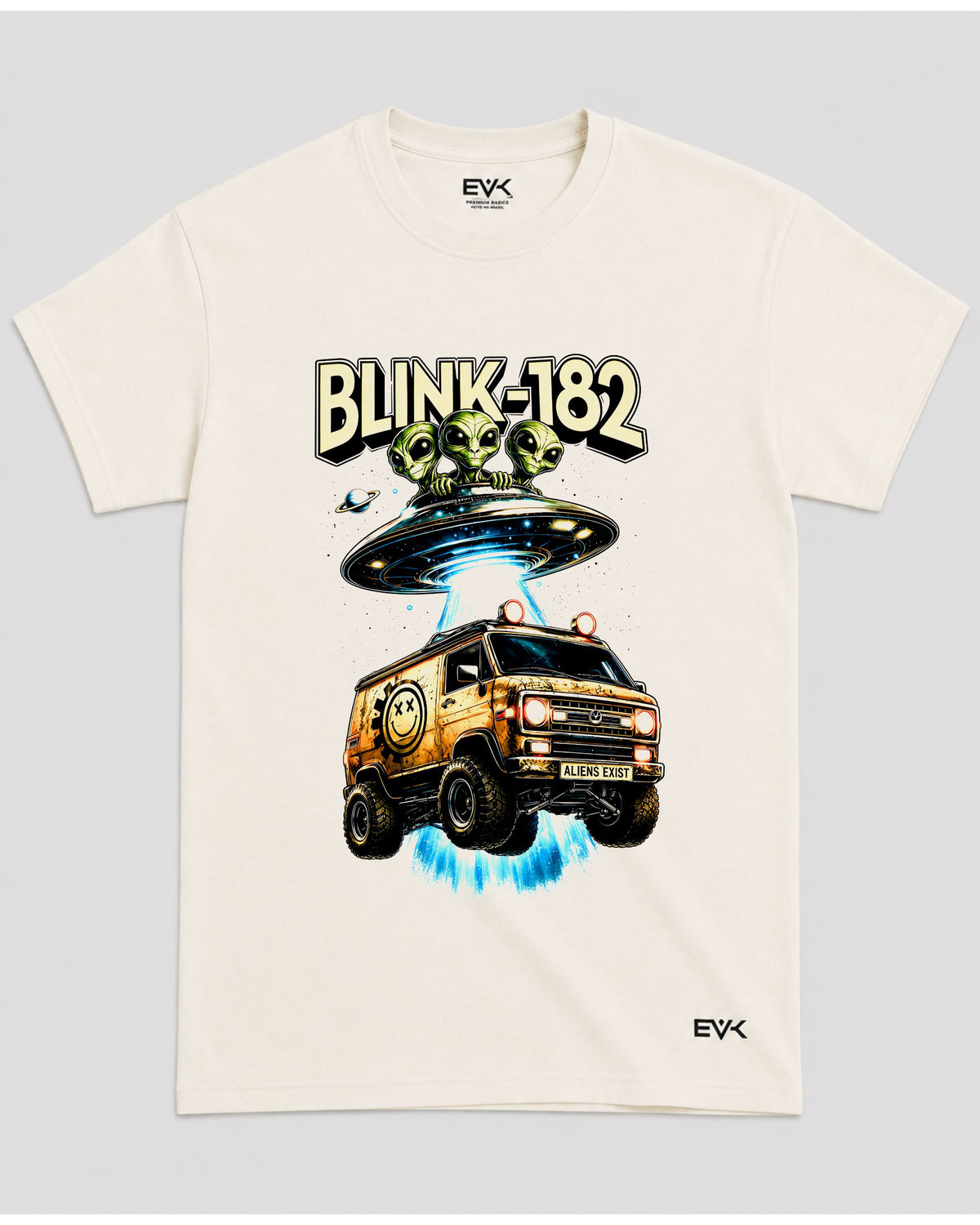 Camiseta Off-White Blink-182 – Aliens Exist