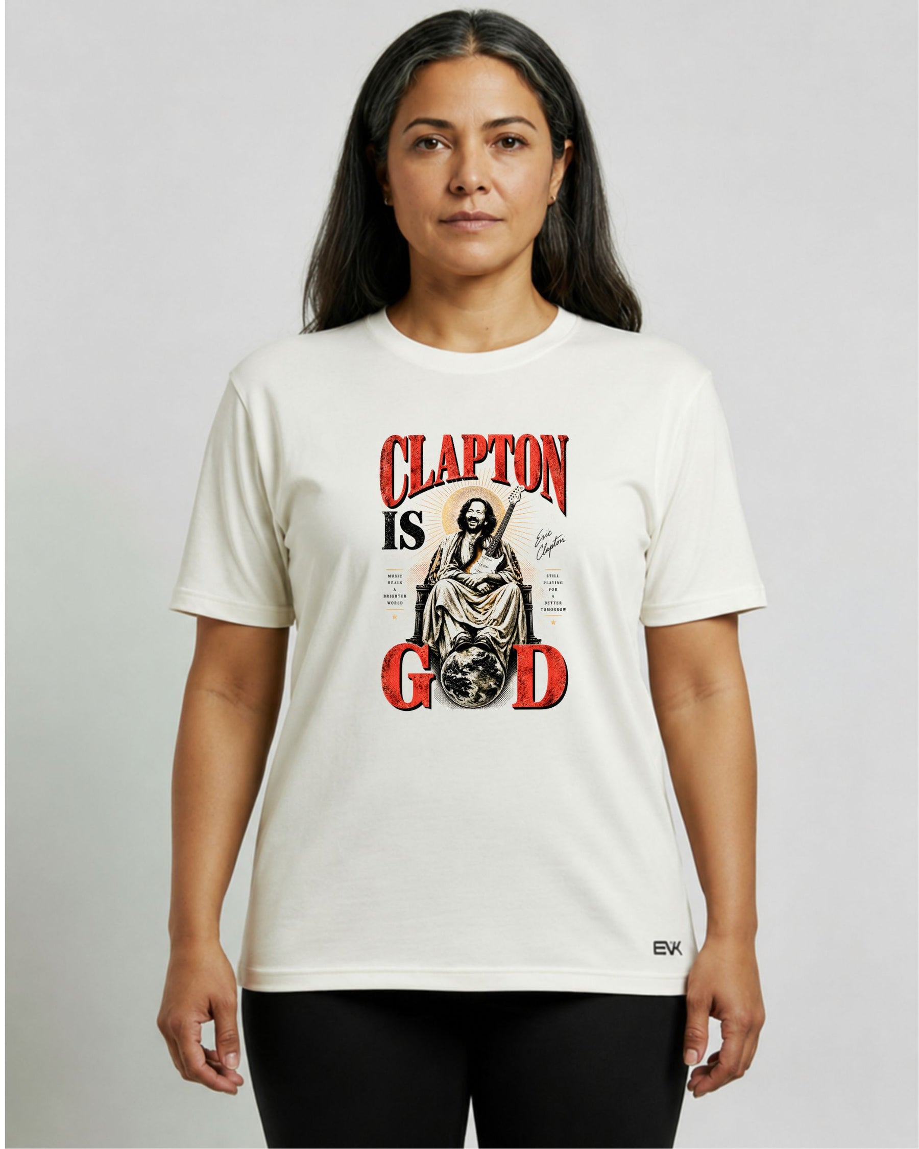 Camiseta Off-White Eric Clapton – Clapton Is God
