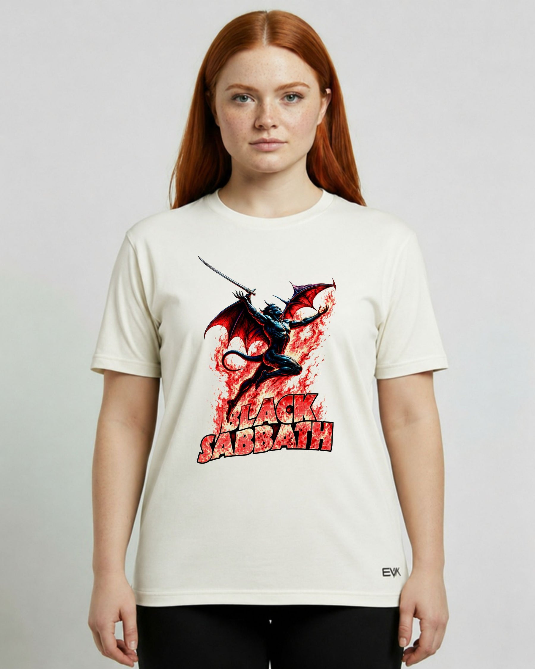 Camiseta Off-White Black Sabbath – Burning Demon