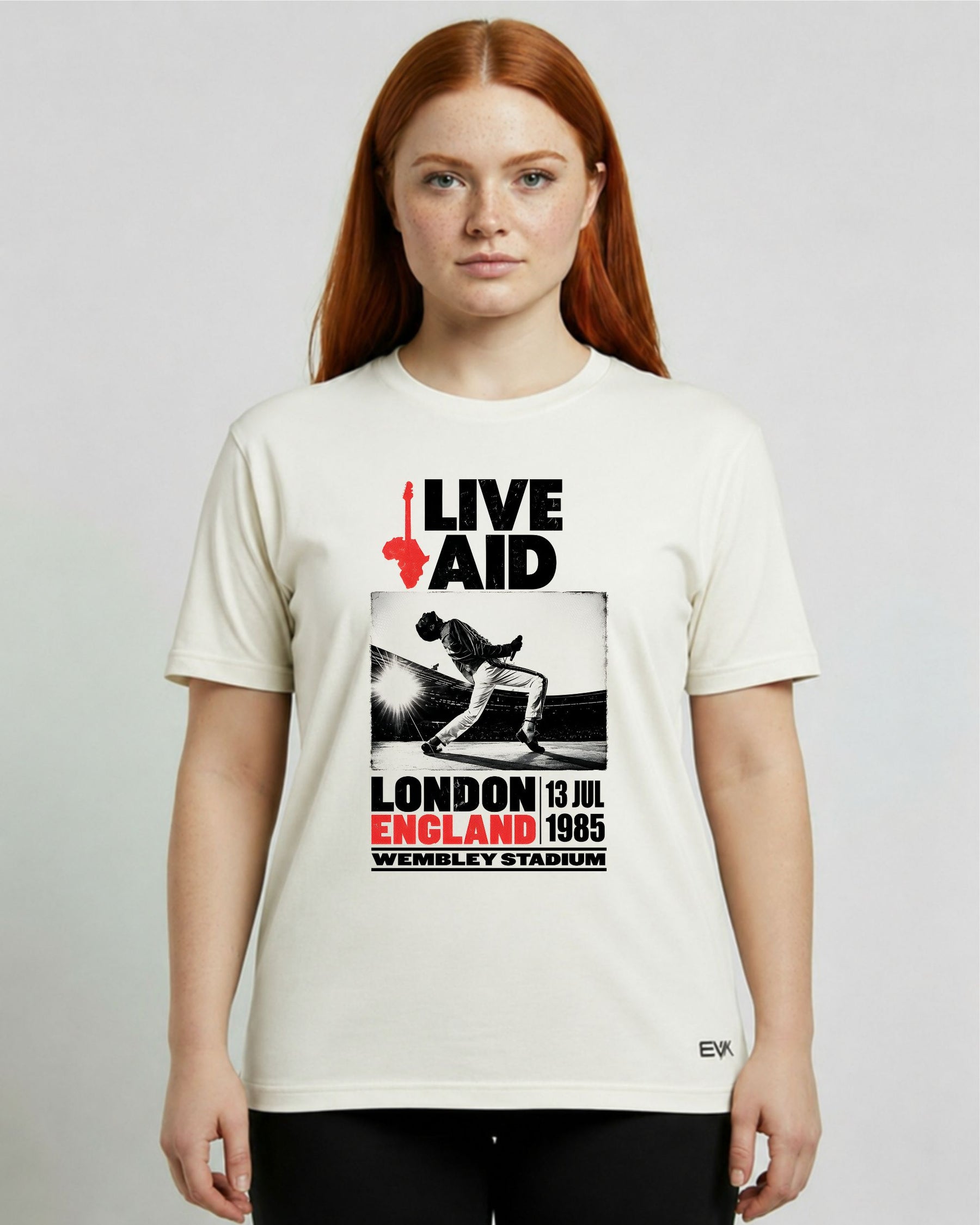 Camiseta Off-White Queen – Live Aid Wembley