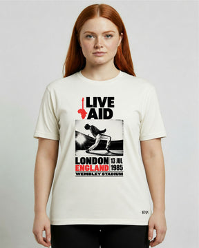 Camiseta Off-White Queen – Live Aid Wembley