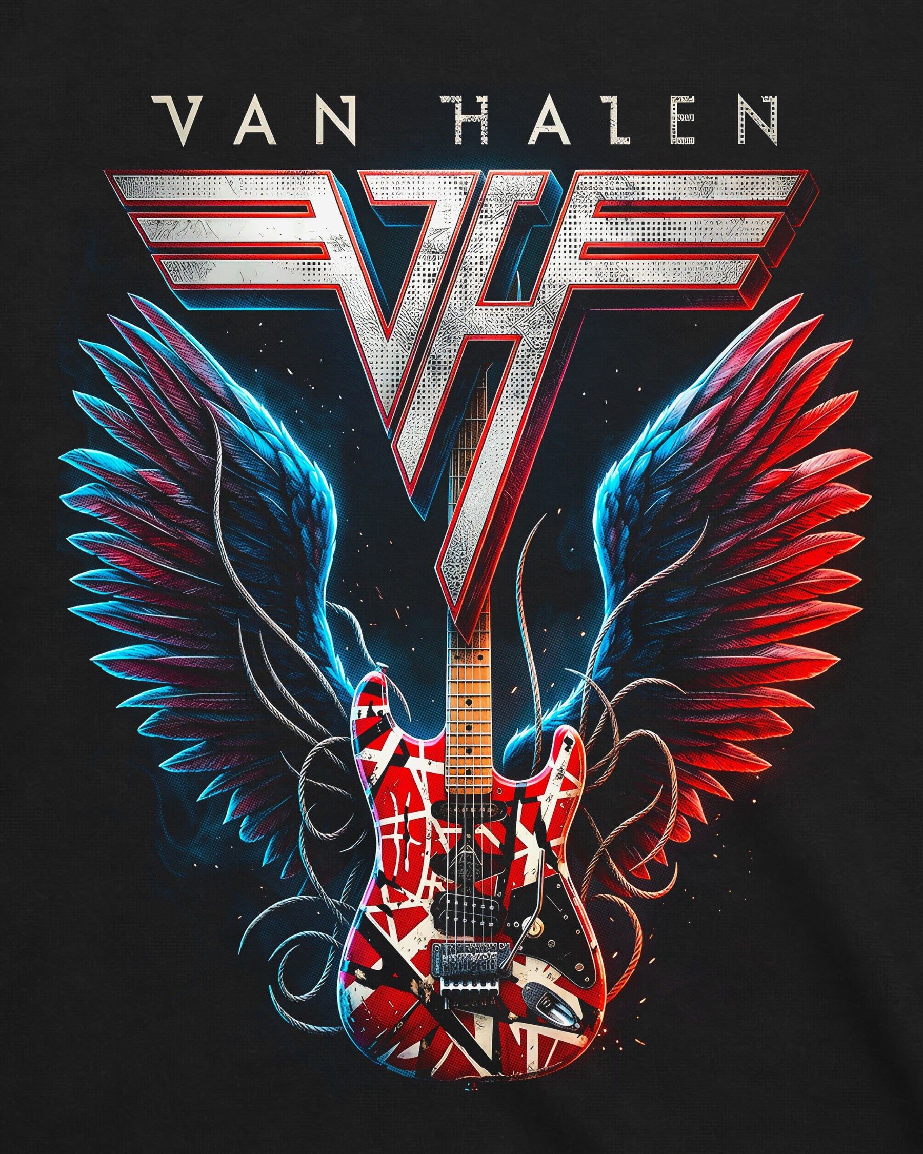 Camiseta Van Halen – Guitar Wings