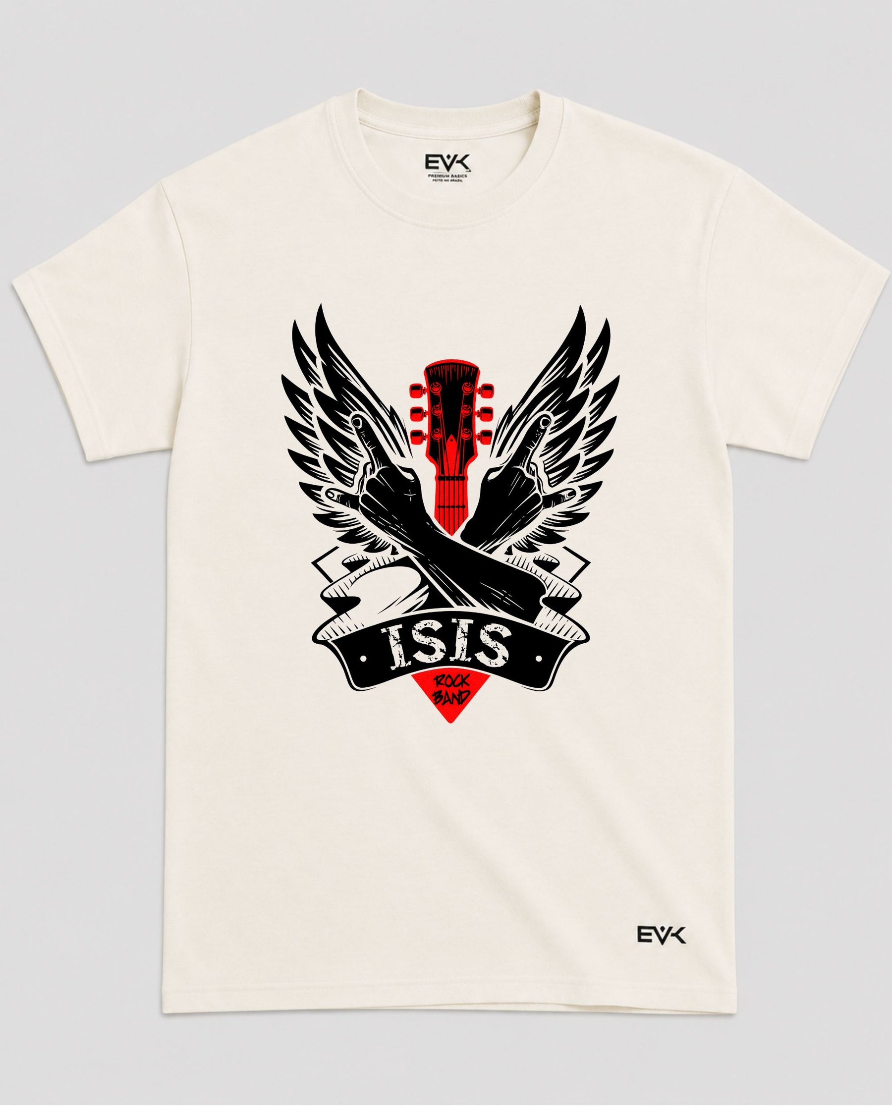 Camiseta Off-White Personalizada Isis Rock Band - Clássica