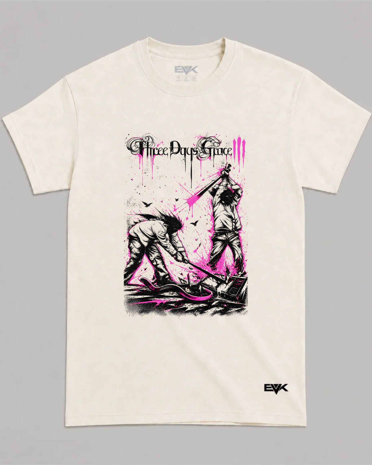 Camiseta Off-White Three Days Grace – Life Starts Now