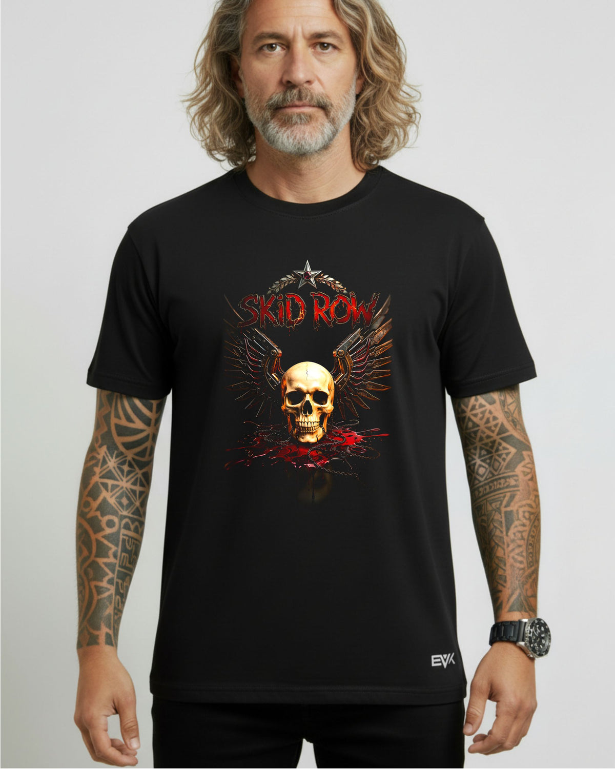 Camiseta Skid Row – Skull Wings
