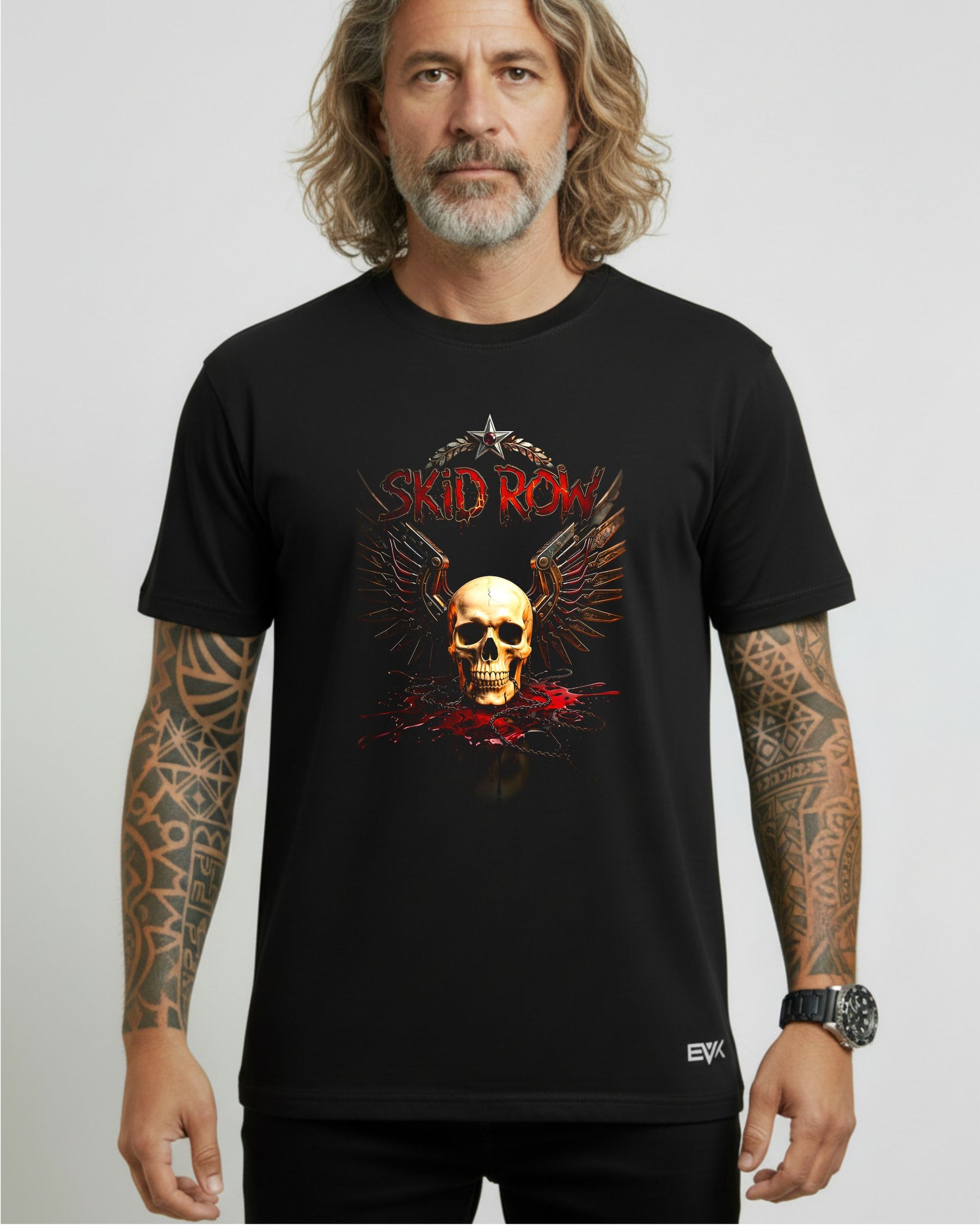 Camiseta Skid Row – Skull Wings