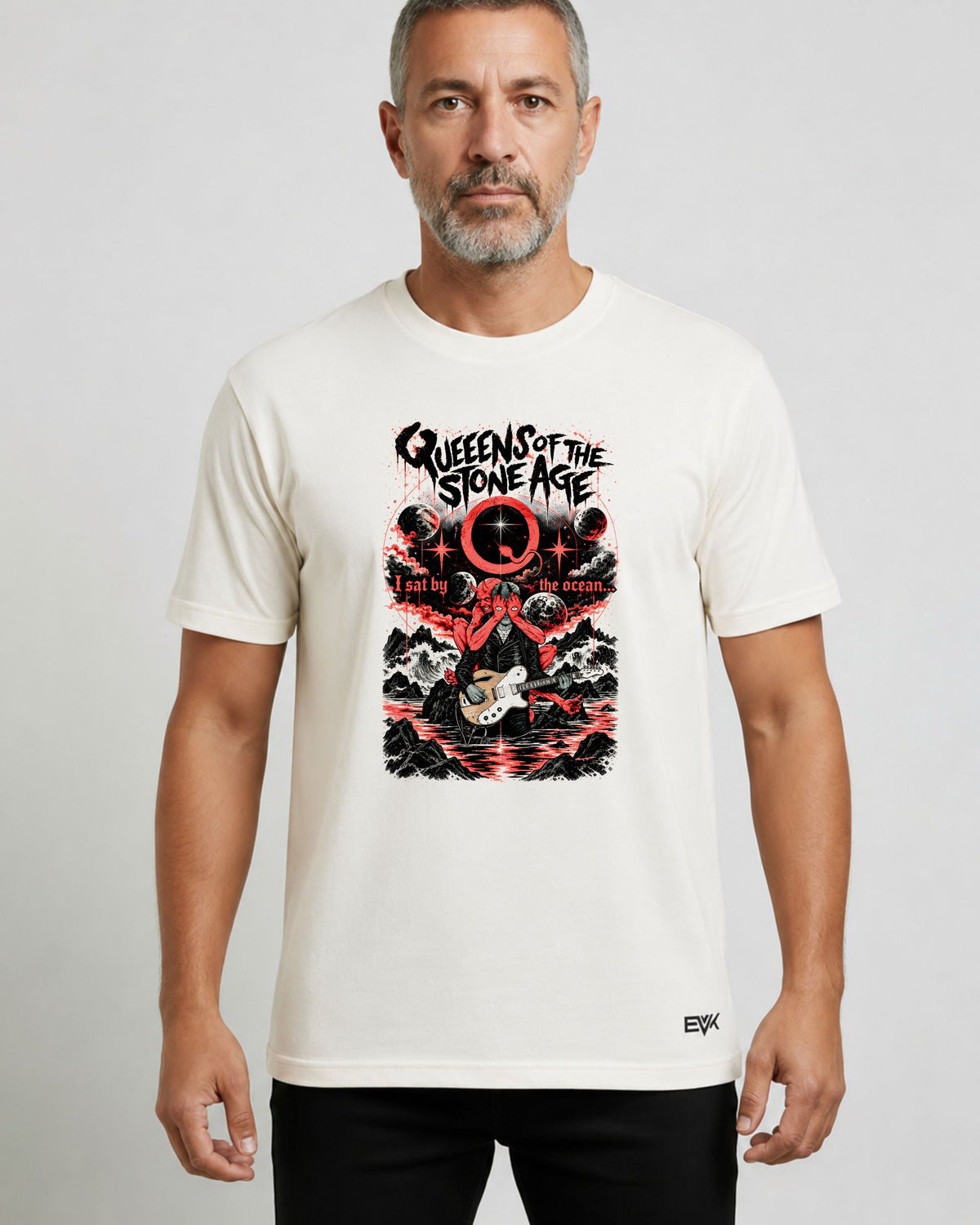 Camiseta Off-White Queens of the Stone Age – I Sat by the Ocean
