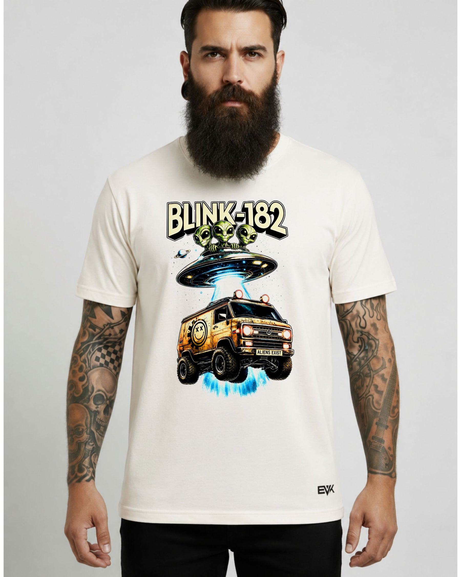 Camiseta Off-White Blink-182 – Aliens Exist