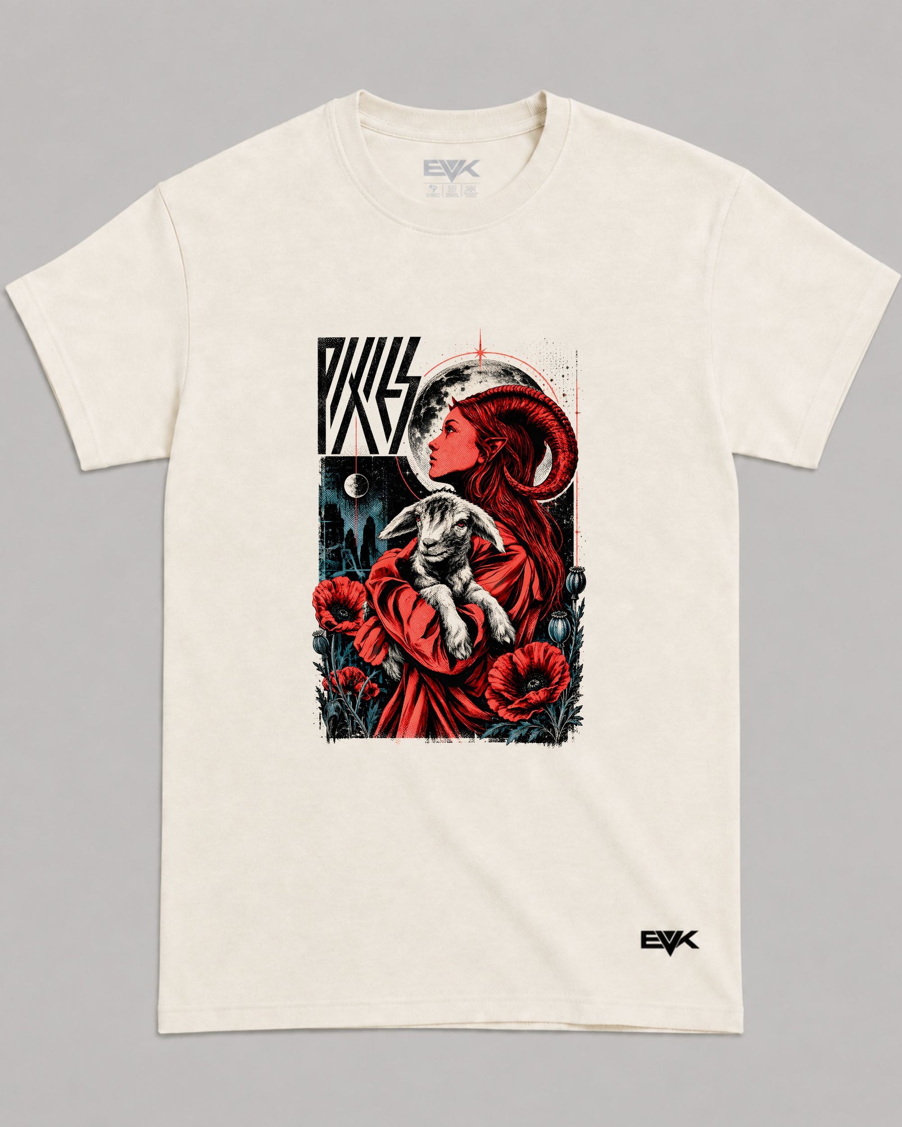 Camiseta Off-White Pixies – Blood Moon & Innocence