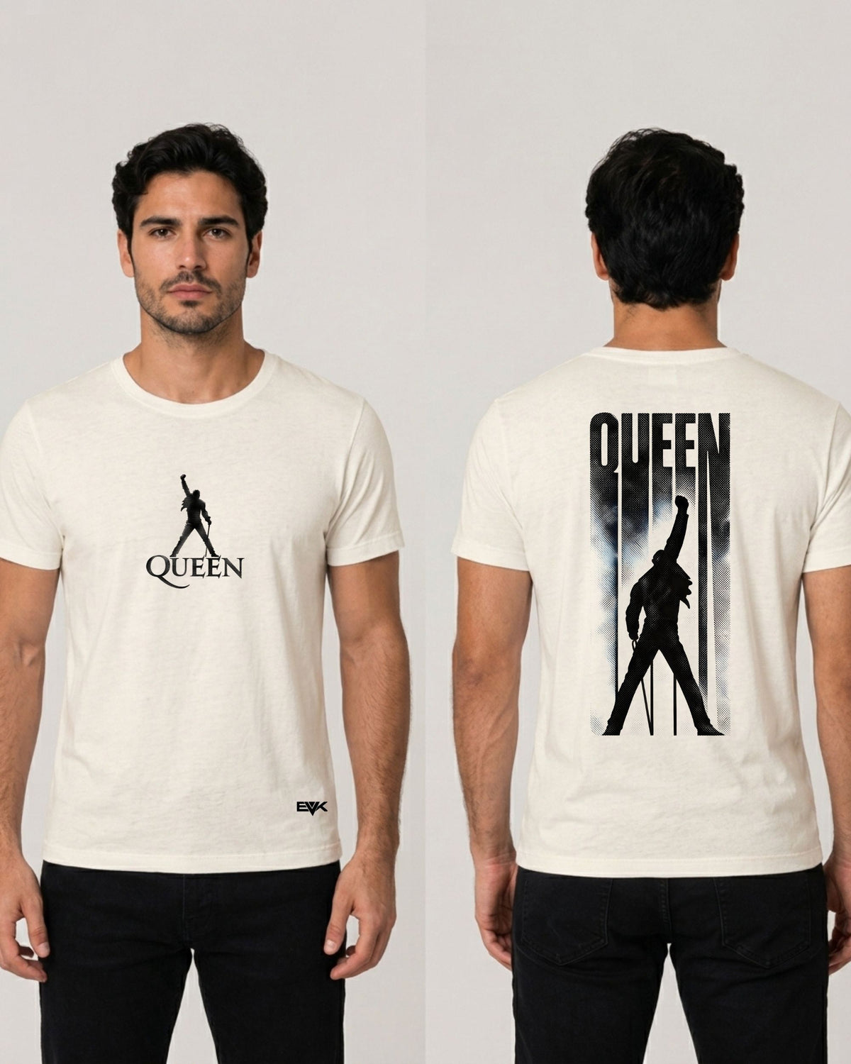 Camiseta Frente e Costas Off-White Queen – Icon Minimalist
