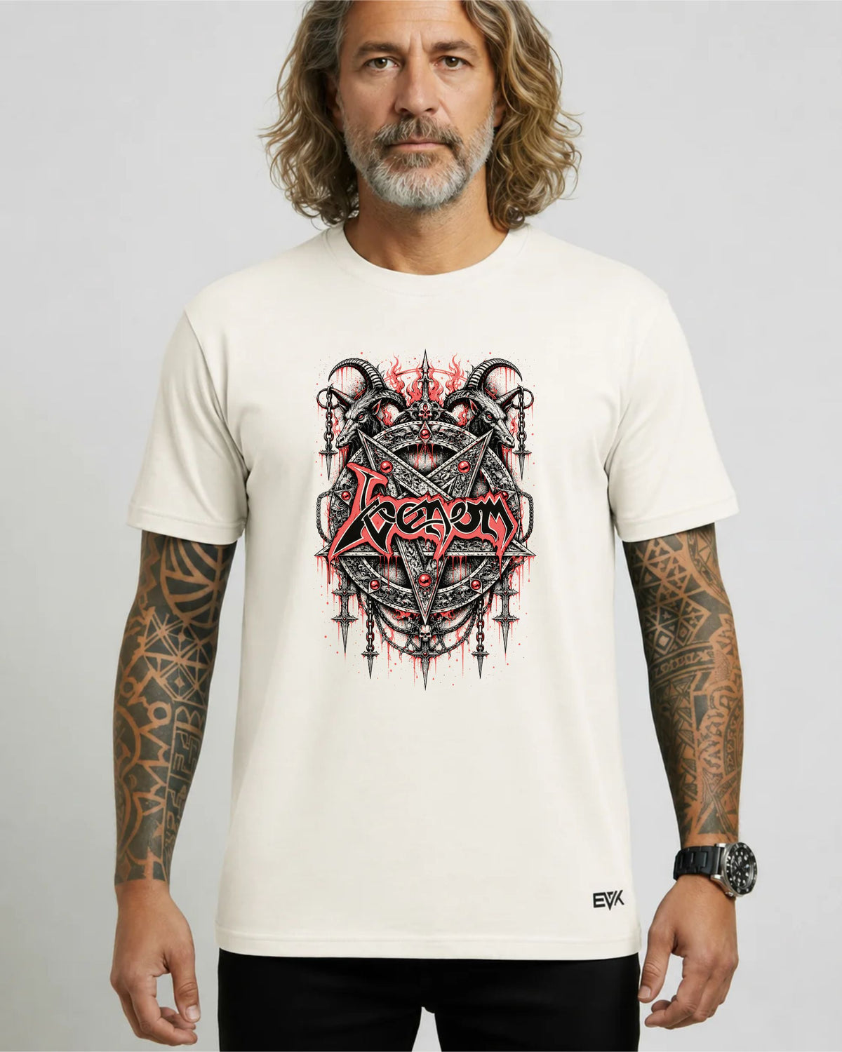 Camiseta Off-White Venom – Pentagram Goats