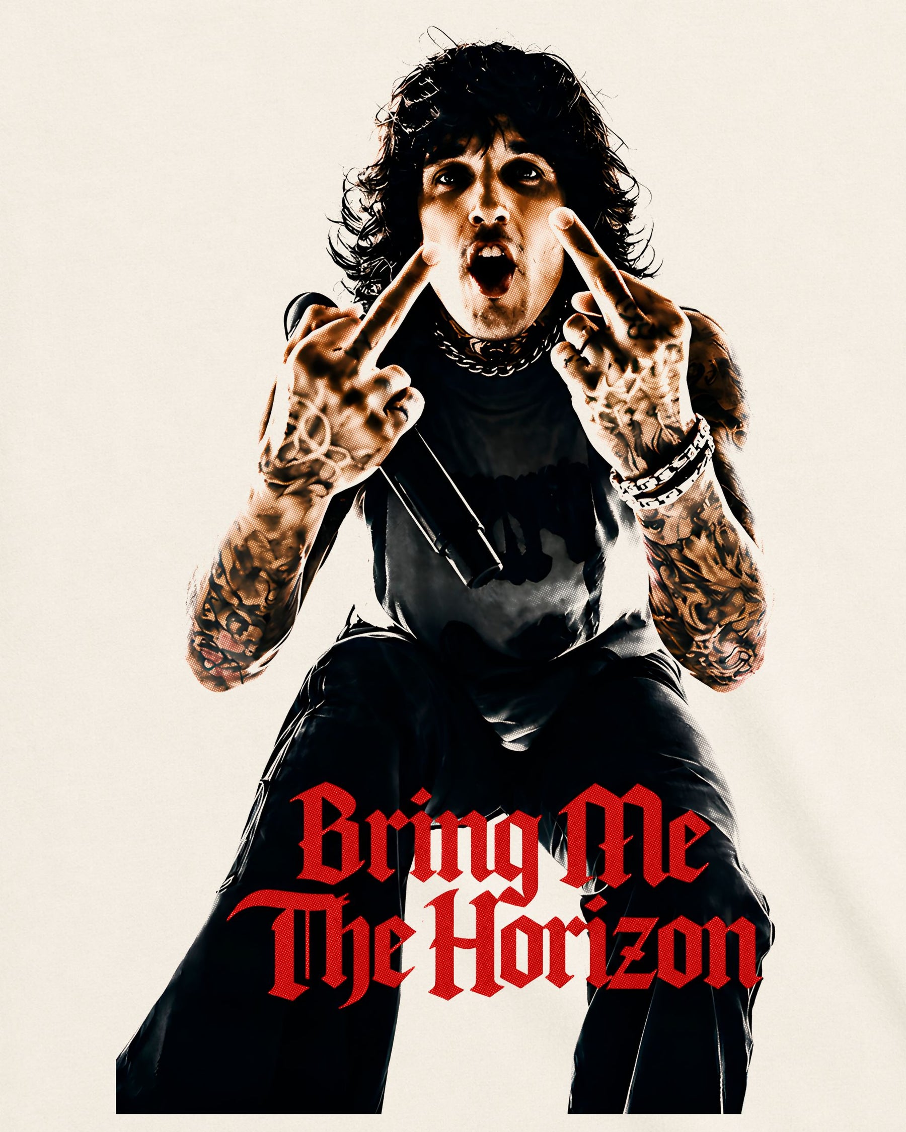 Camiseta Off-White Bring Me The Horizon – Oliver "Oli" Sykes