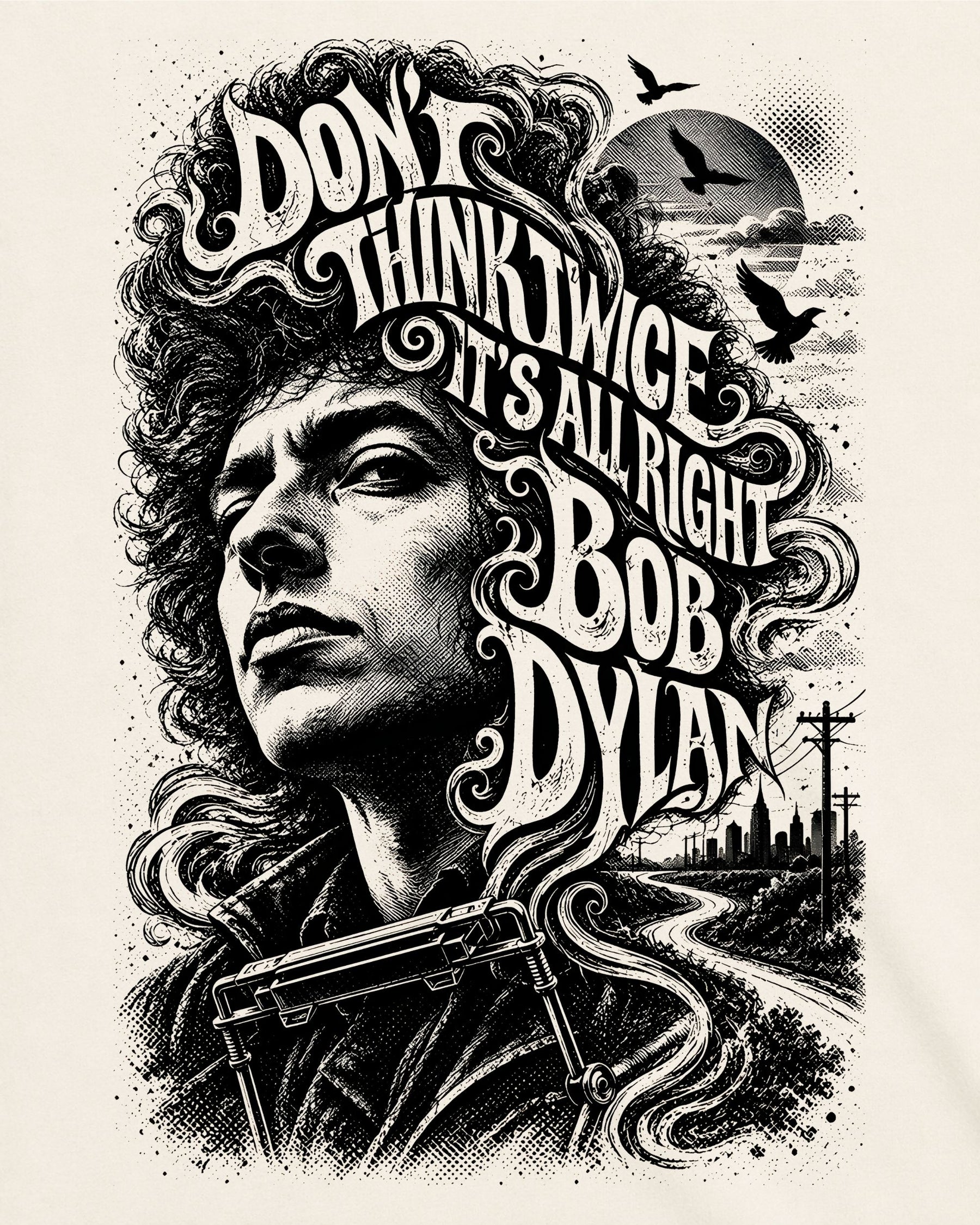 Camiseta Off-White Bob Dylan – Don’t Think Twice