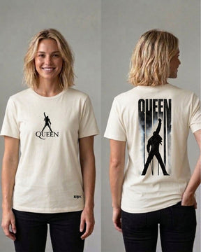 Camiseta Frente e Costas Off-White Queen – Icon Minimalist