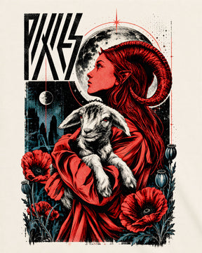 Camiseta Off-White Pixies – Blood Moon & Innocence