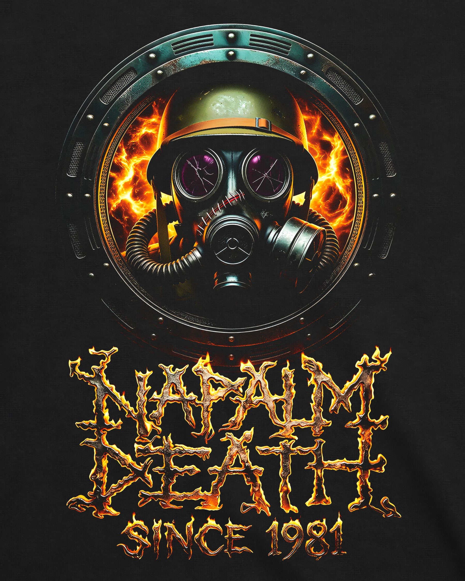 Camiseta Napalm Death – Four Decades of Grind