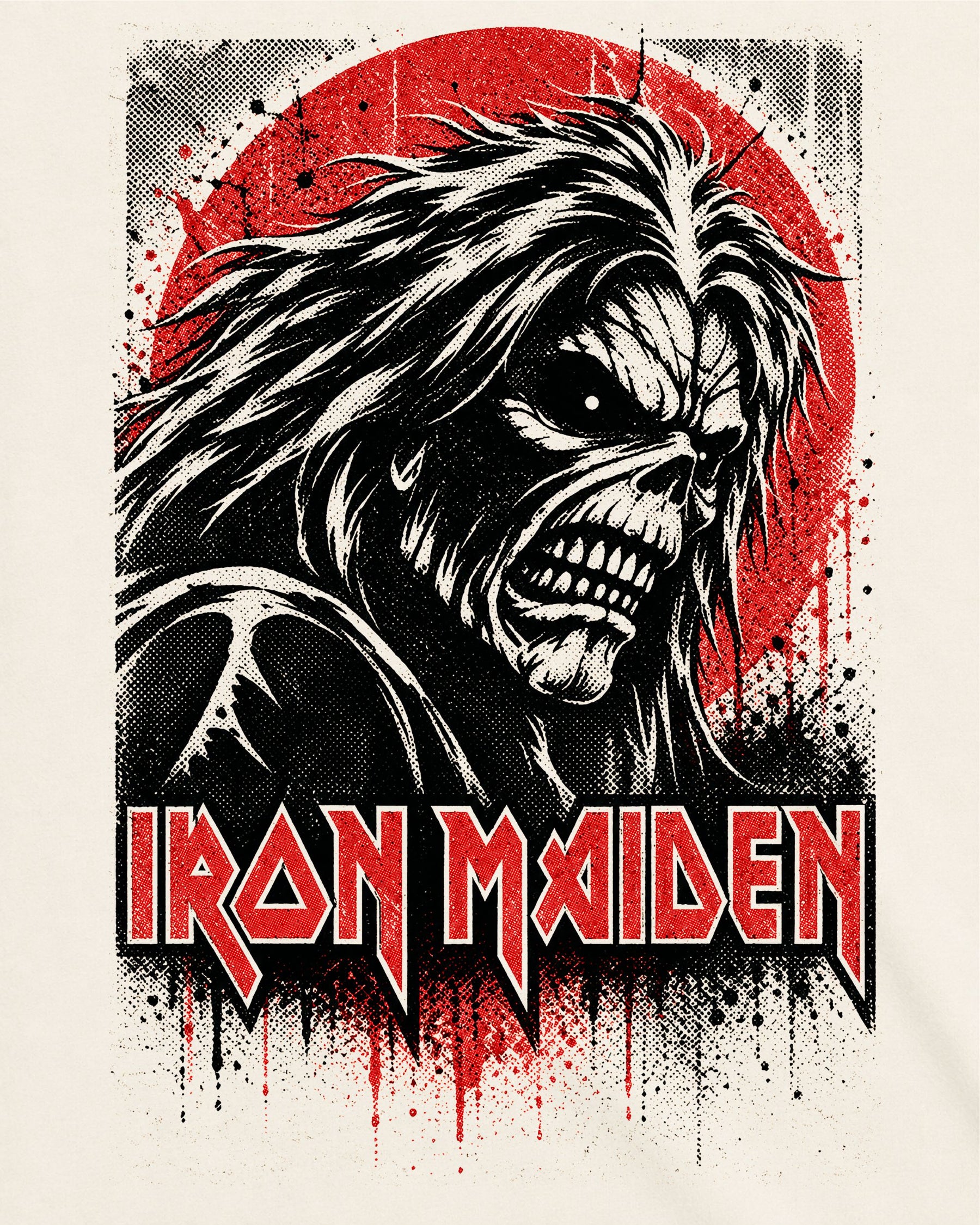Camiseta Off-White Iron Maiden – Classic Eddie