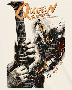 Camiseta Off-White Queen – Live in Budapest 1986