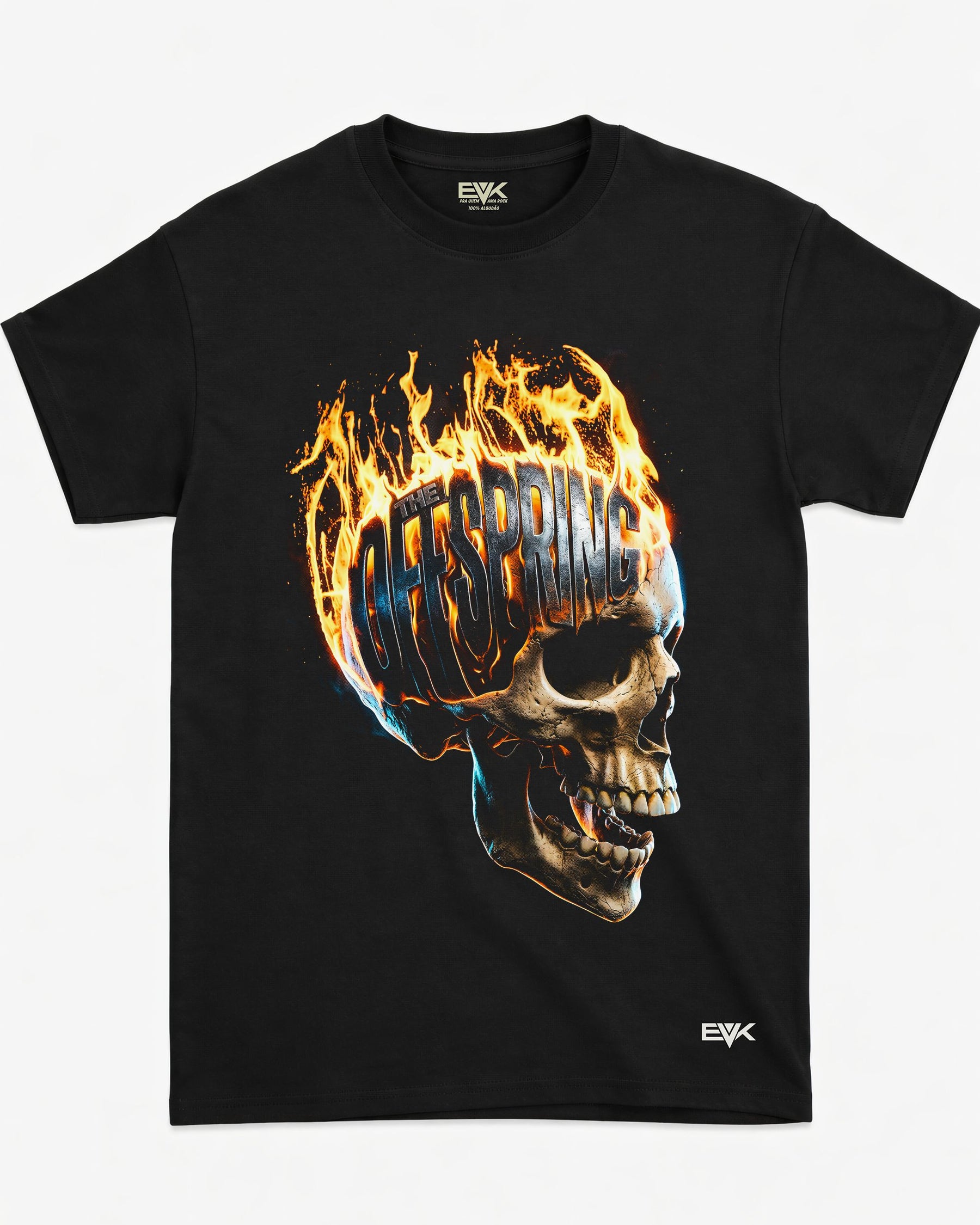 Camiseta The Offspring – Flaming Skull Logo