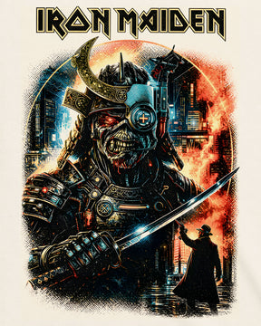 Camiseta Off-White Iron Maiden – Cyberpunk Samurai Eddie