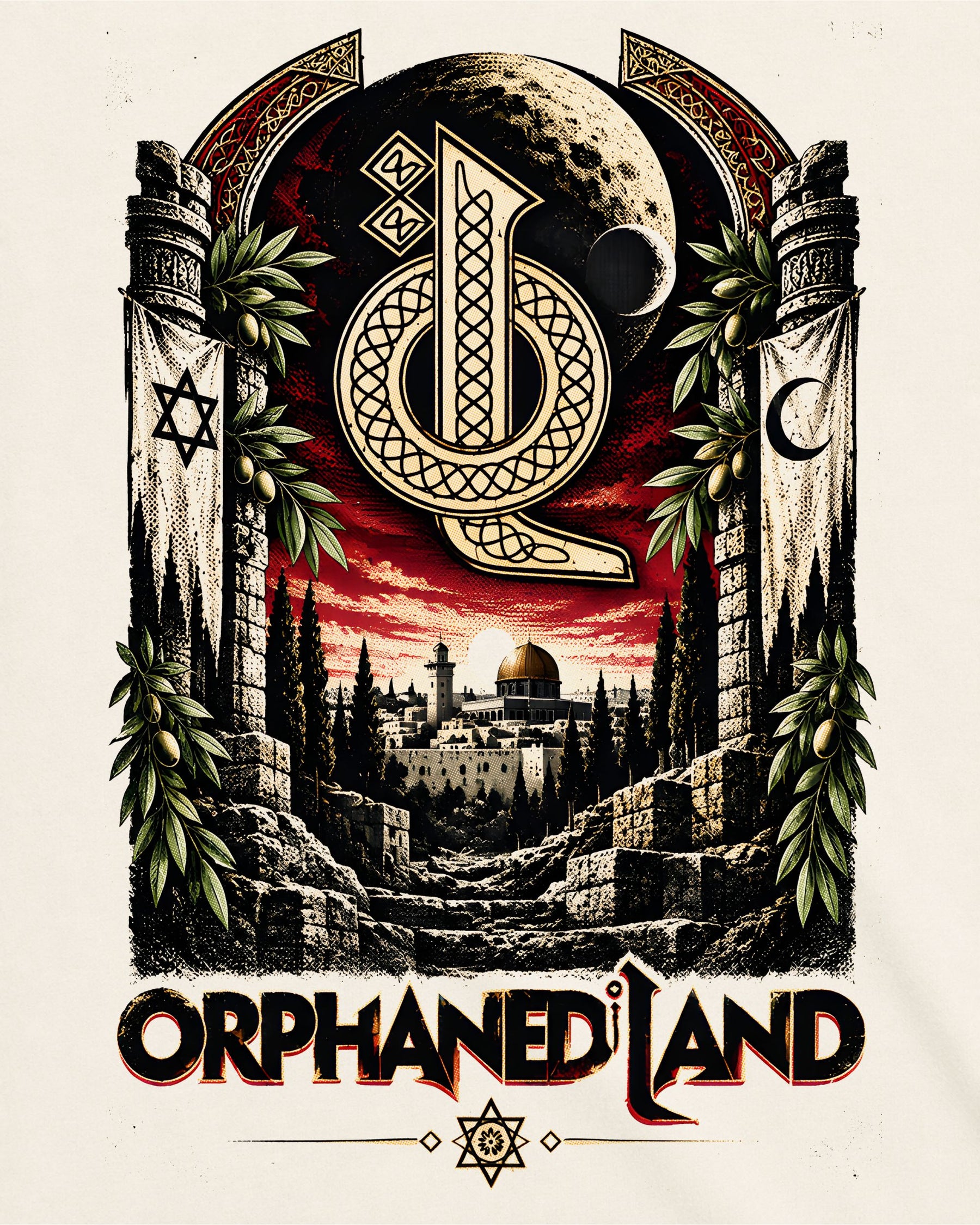 Camiseta Off-White Orphaned Land – The Three Monotheistic Faiths