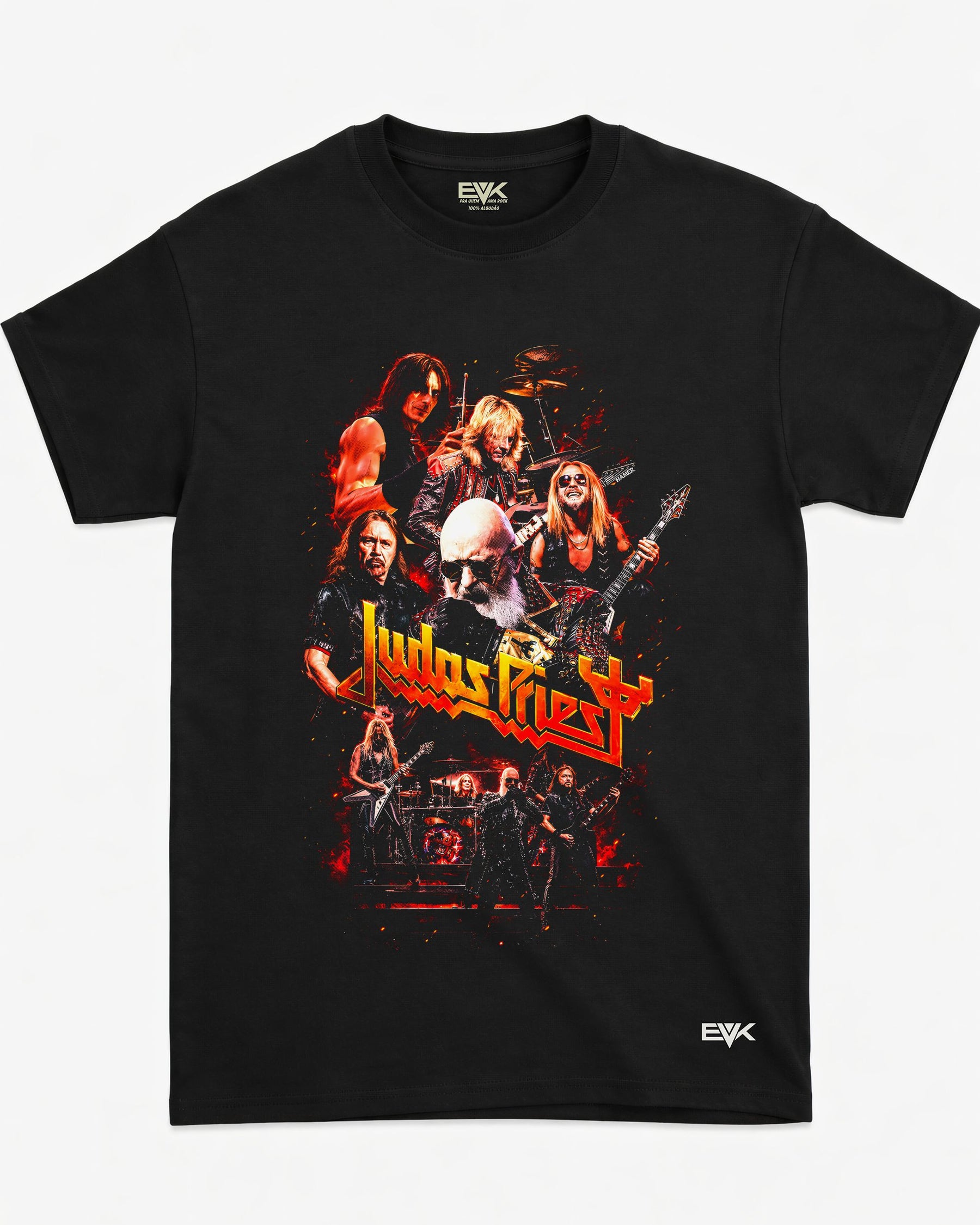 Camiseta Judas Priest – Fire Lineup