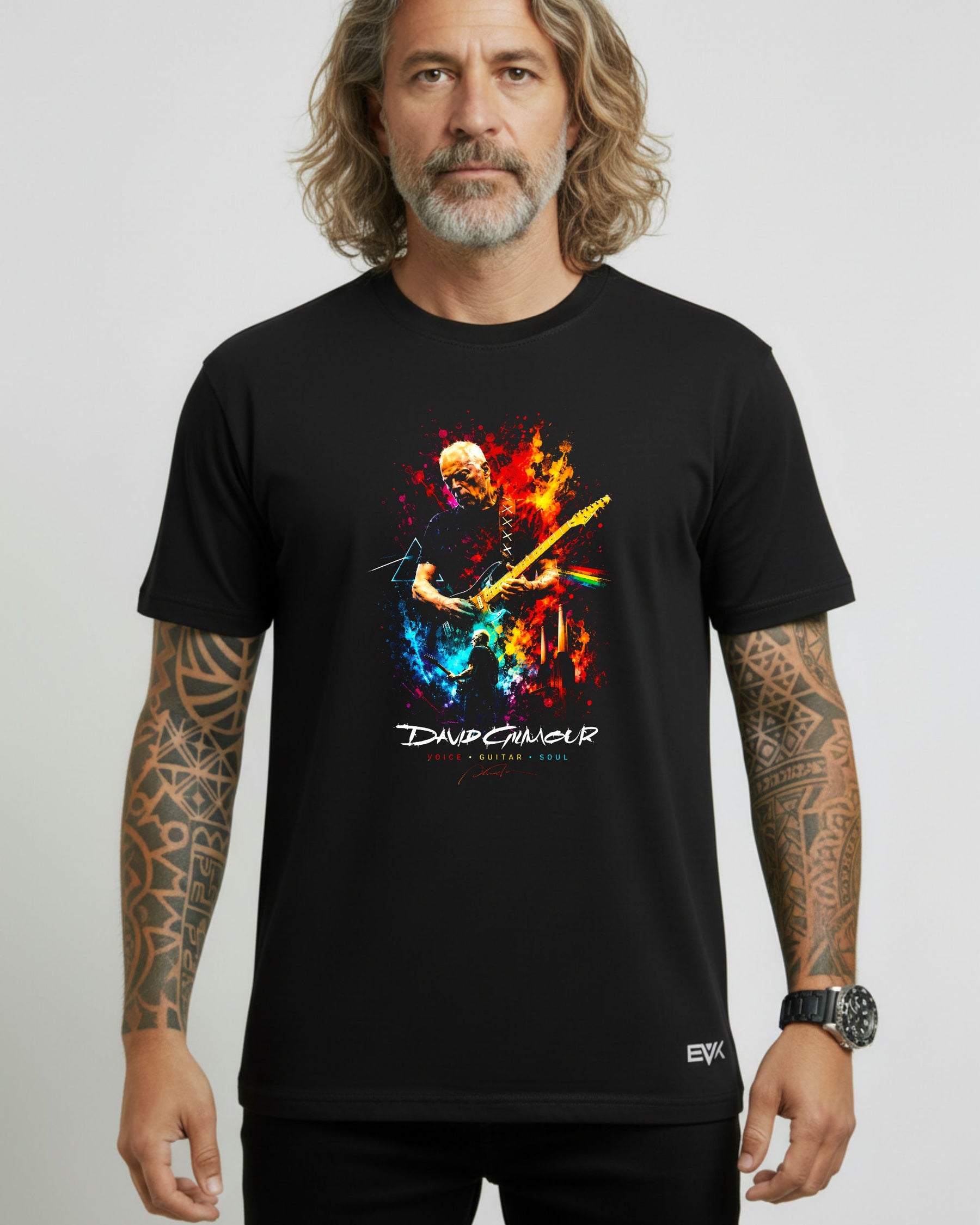 Camiseta Pink Floyd – David Gilmour – Voz, Guitarra e Alma