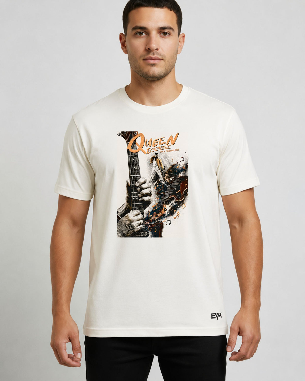 Camiseta Off-White Queen – Live in Budapest 1986