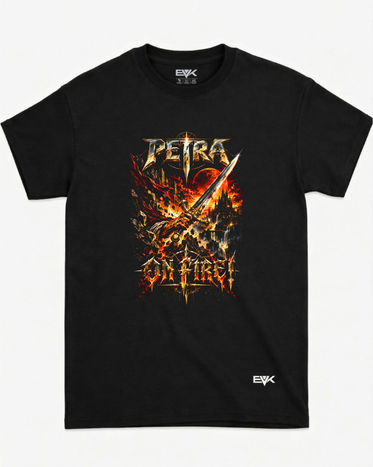 Camiseta Petra – On Fire