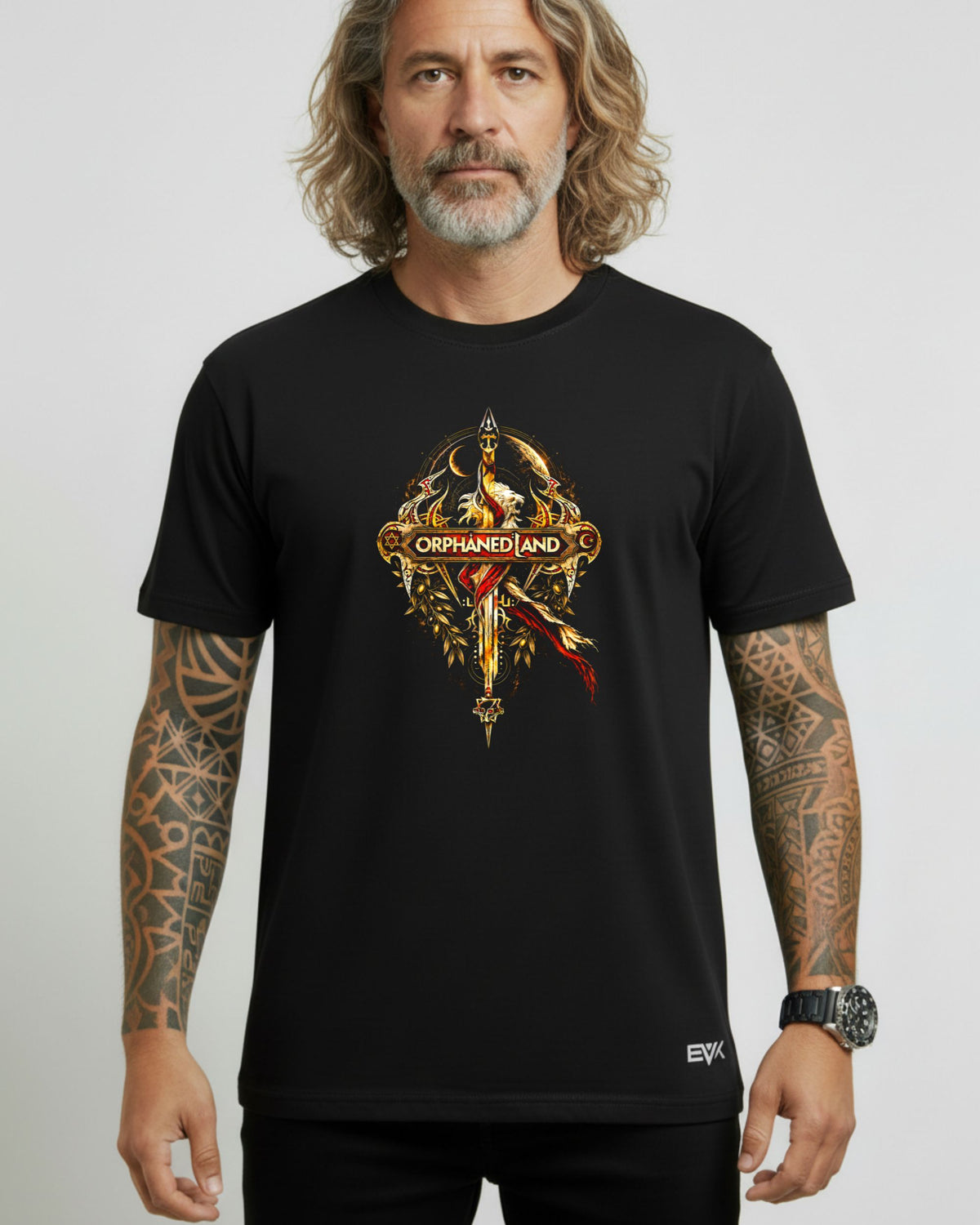 Camiseta Orphaned Land – Sacred Blade Artwork