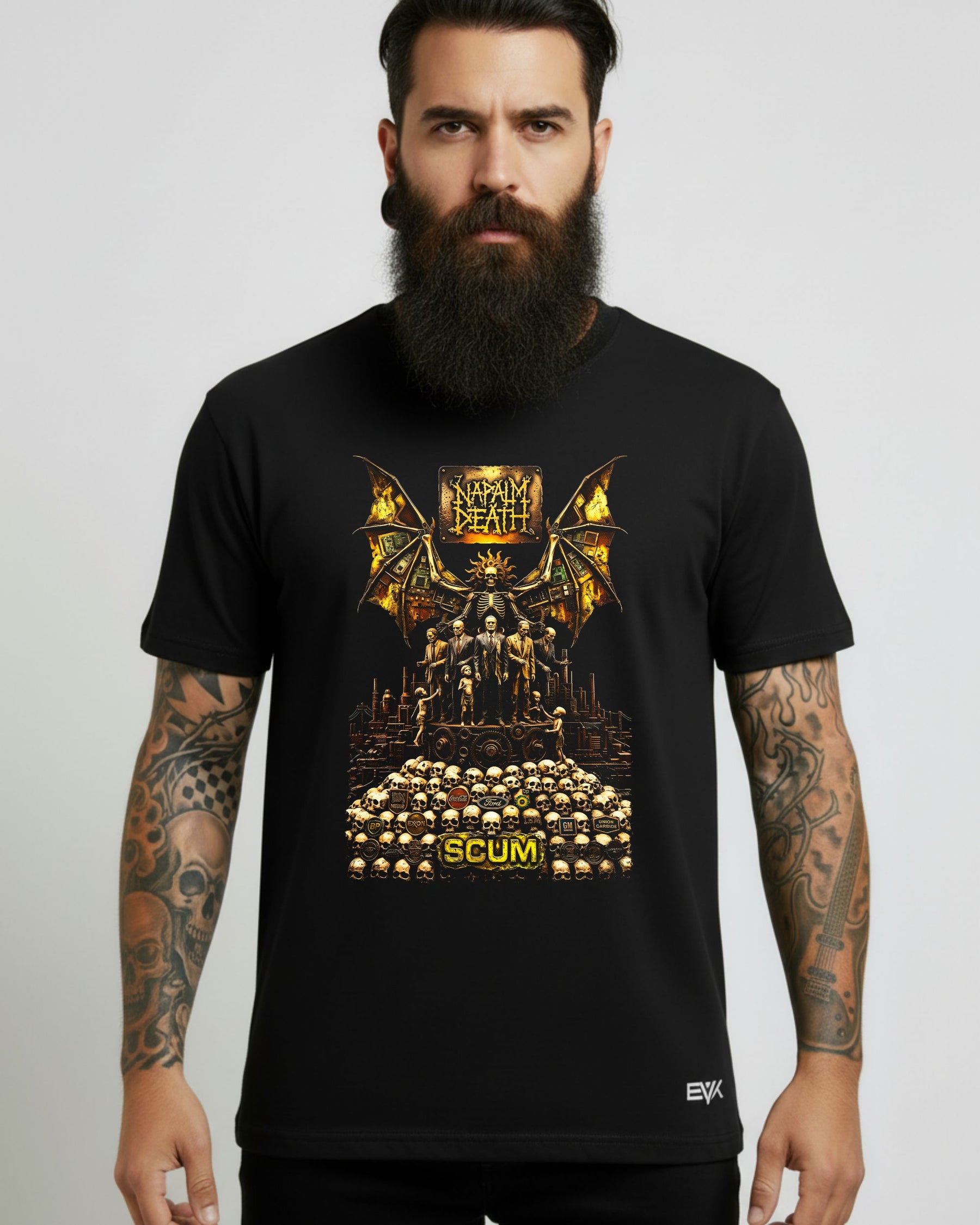 Camiseta Napalm Death – The Scum Monument