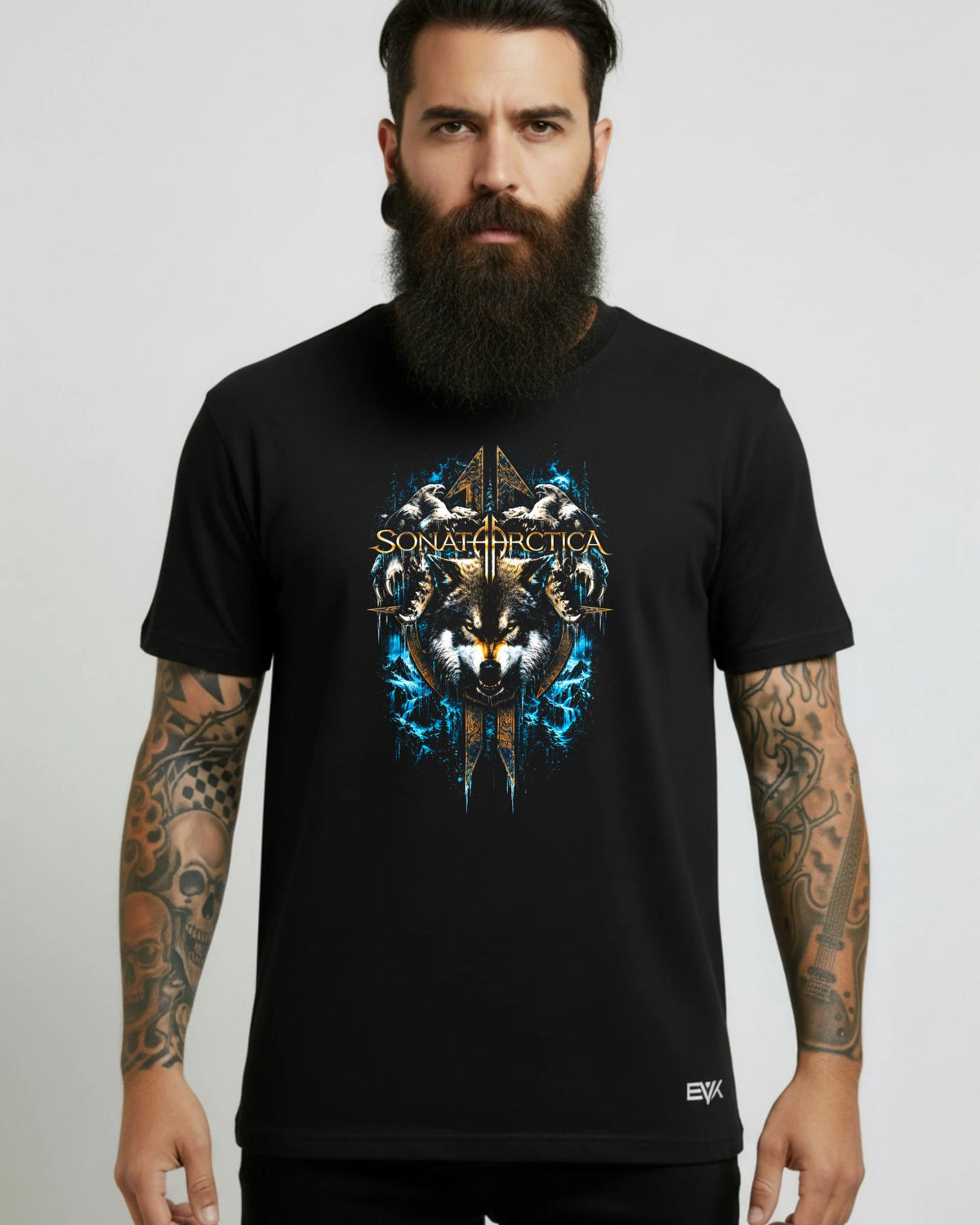 Camiseta Sonata Arctica – Wolf & Raven Totem