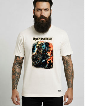 Camiseta Off-White Iron Maiden – Cyberpunk Samurai Eddie