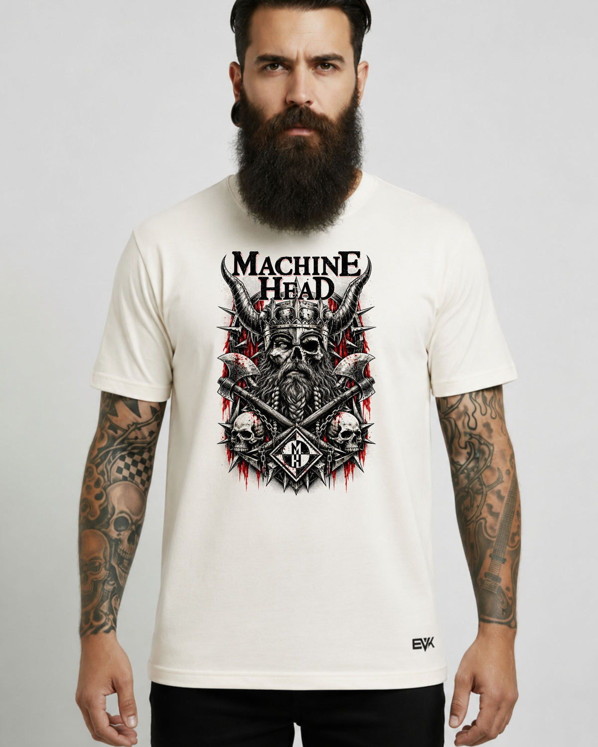 Camiseta Off-White Machine Head – Viking Warlord