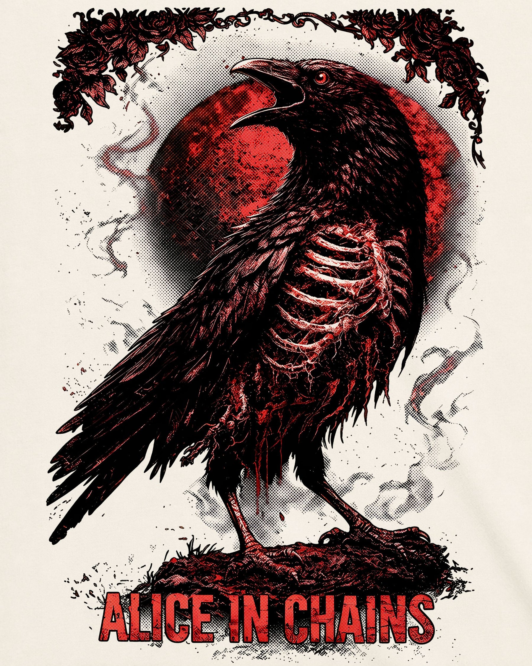 Camiseta Off-White Alice in Chains – O Corvo
