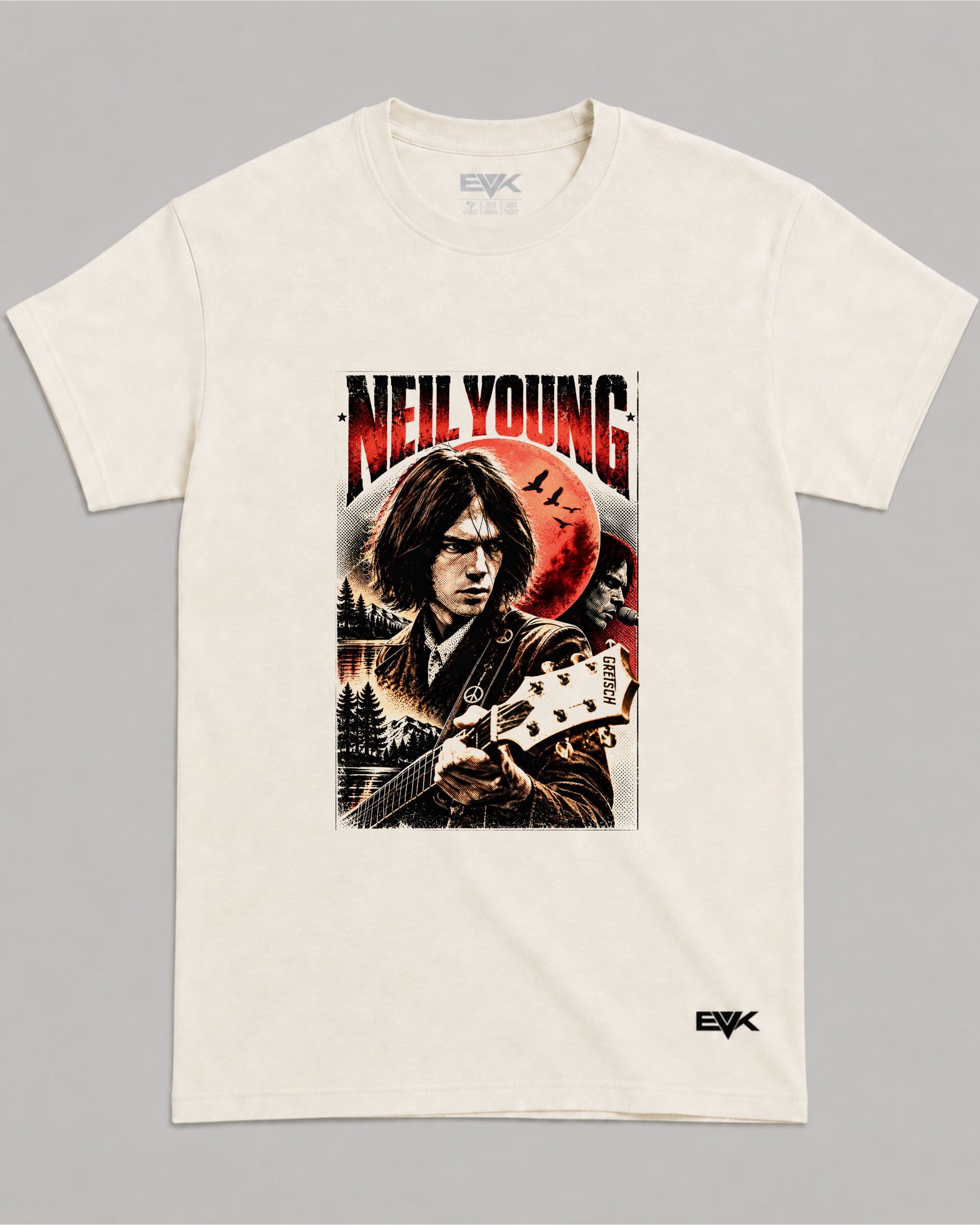 Camiseta Off-White Neil Young – Gretsch Vintage