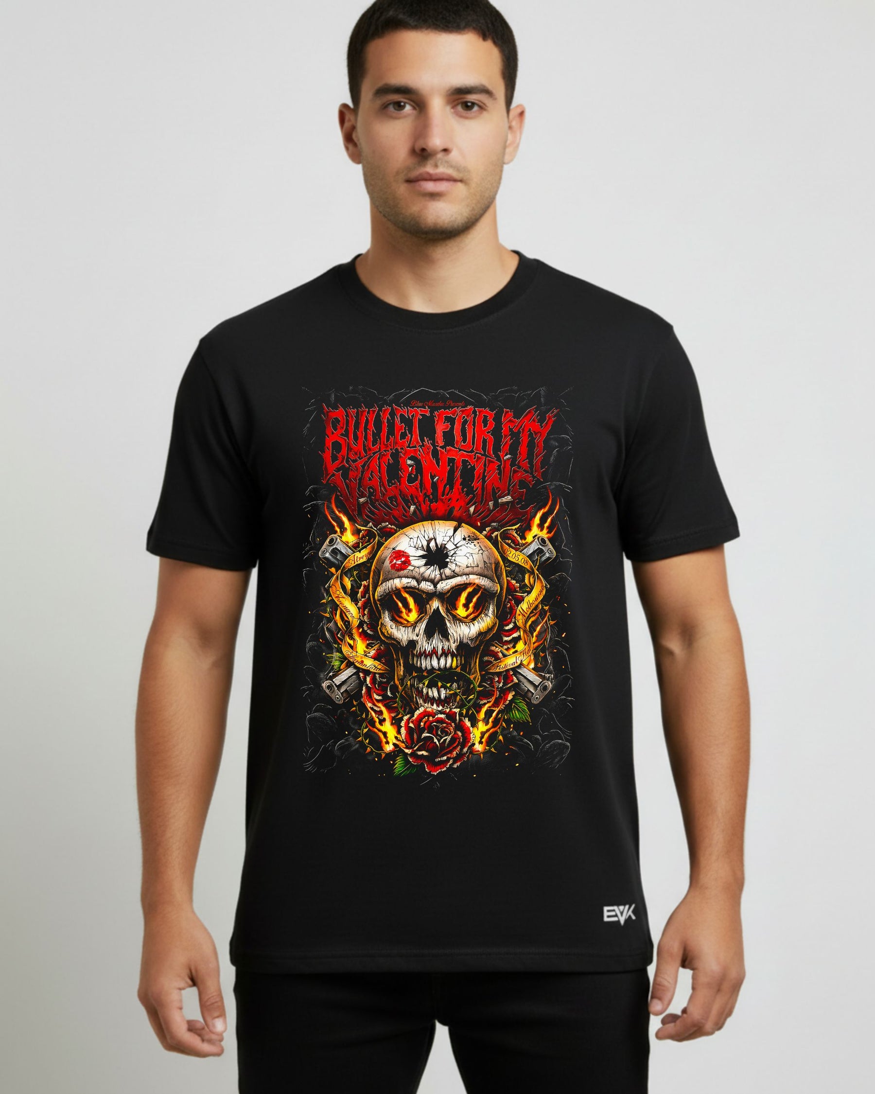 Camiseta Bullet For My Valentine – Shot Skull