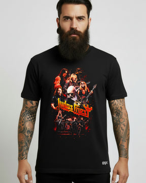 Camiseta Judas Priest – Fire Lineup