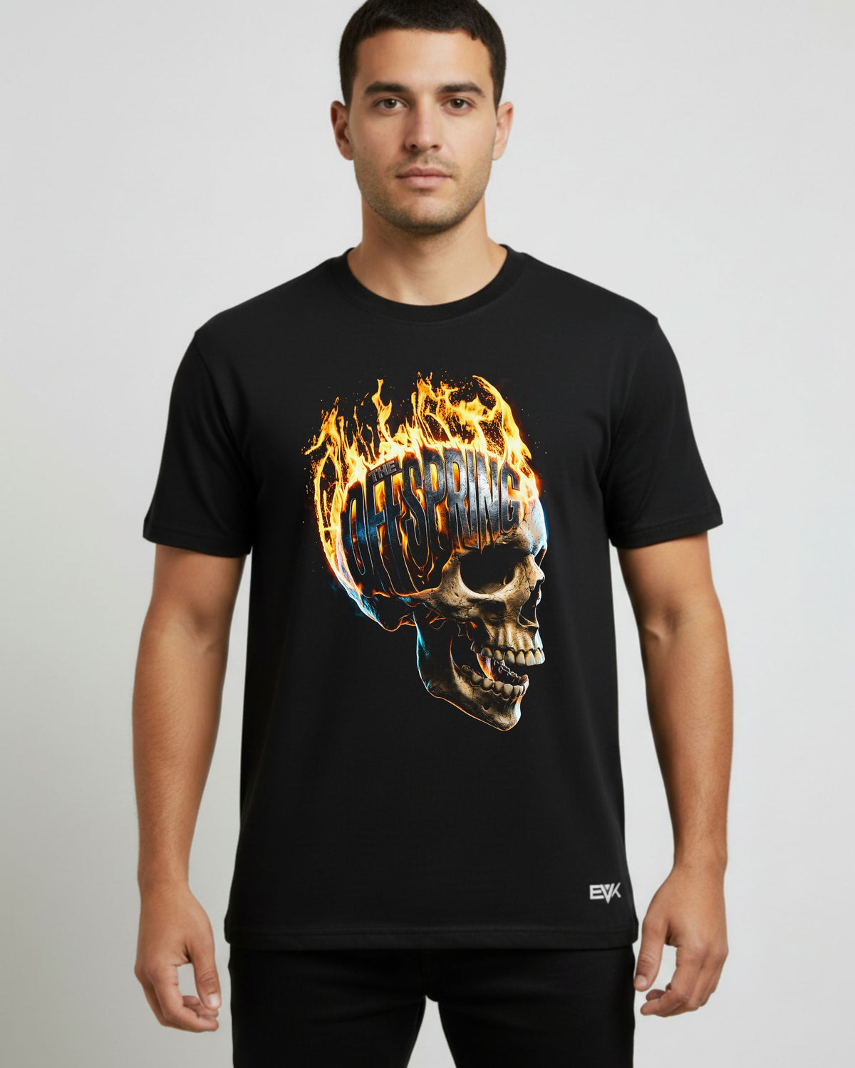 Camiseta The Offspring – Flaming Skull Logo